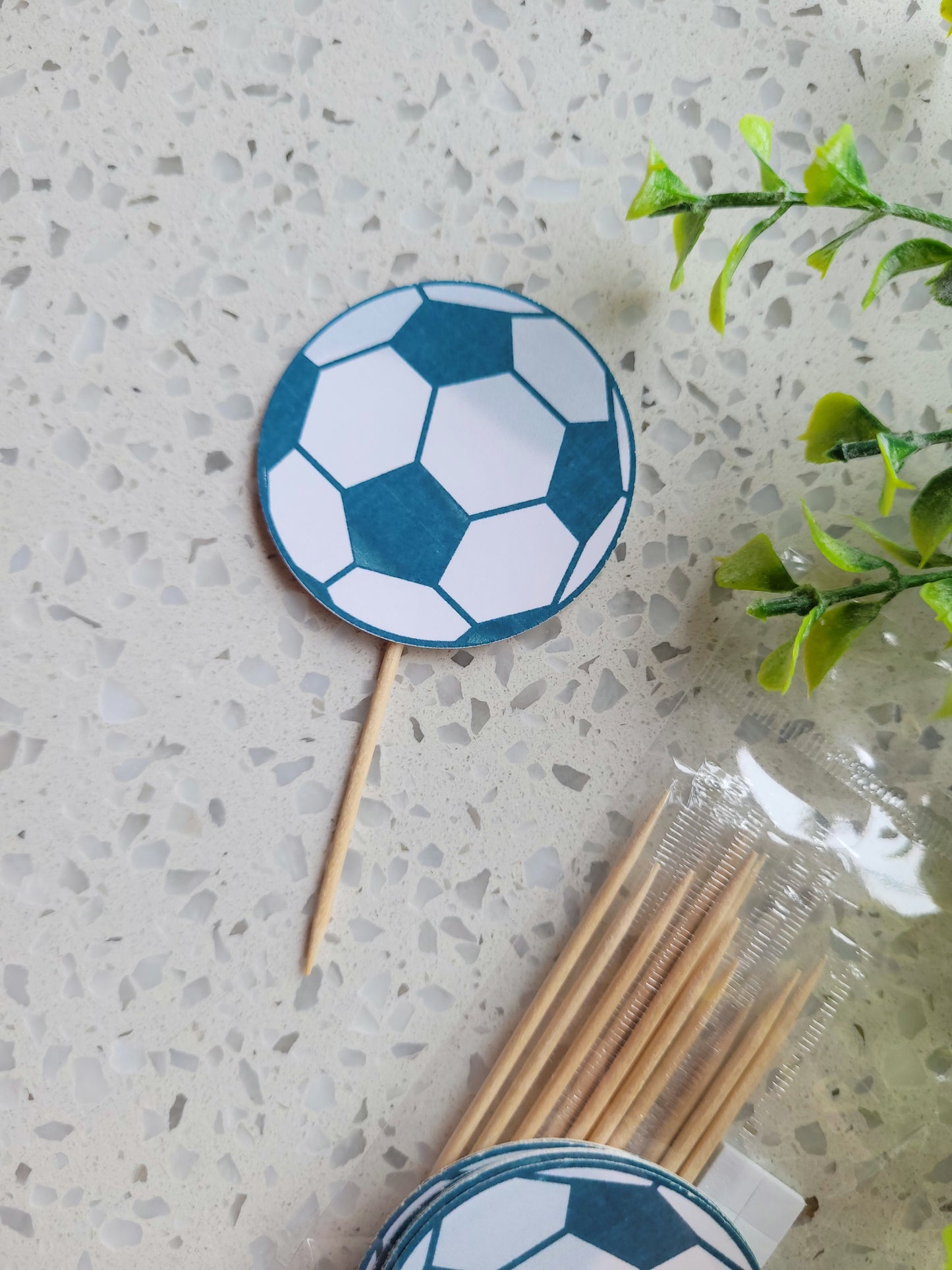 Paperboard Toppers Soccer Balls 12s #01