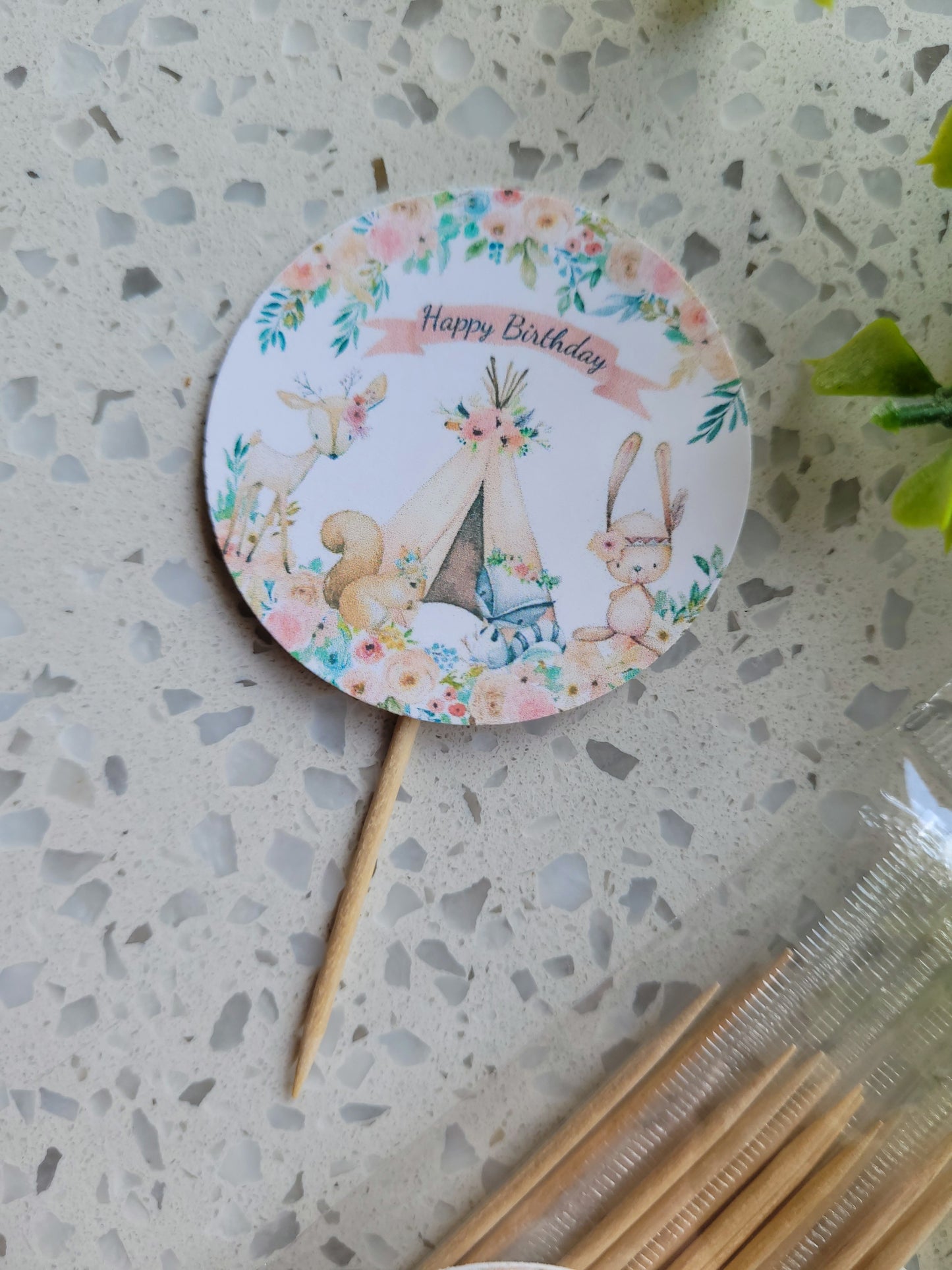 Paperboard Toppers Woodland Animals 12s #01