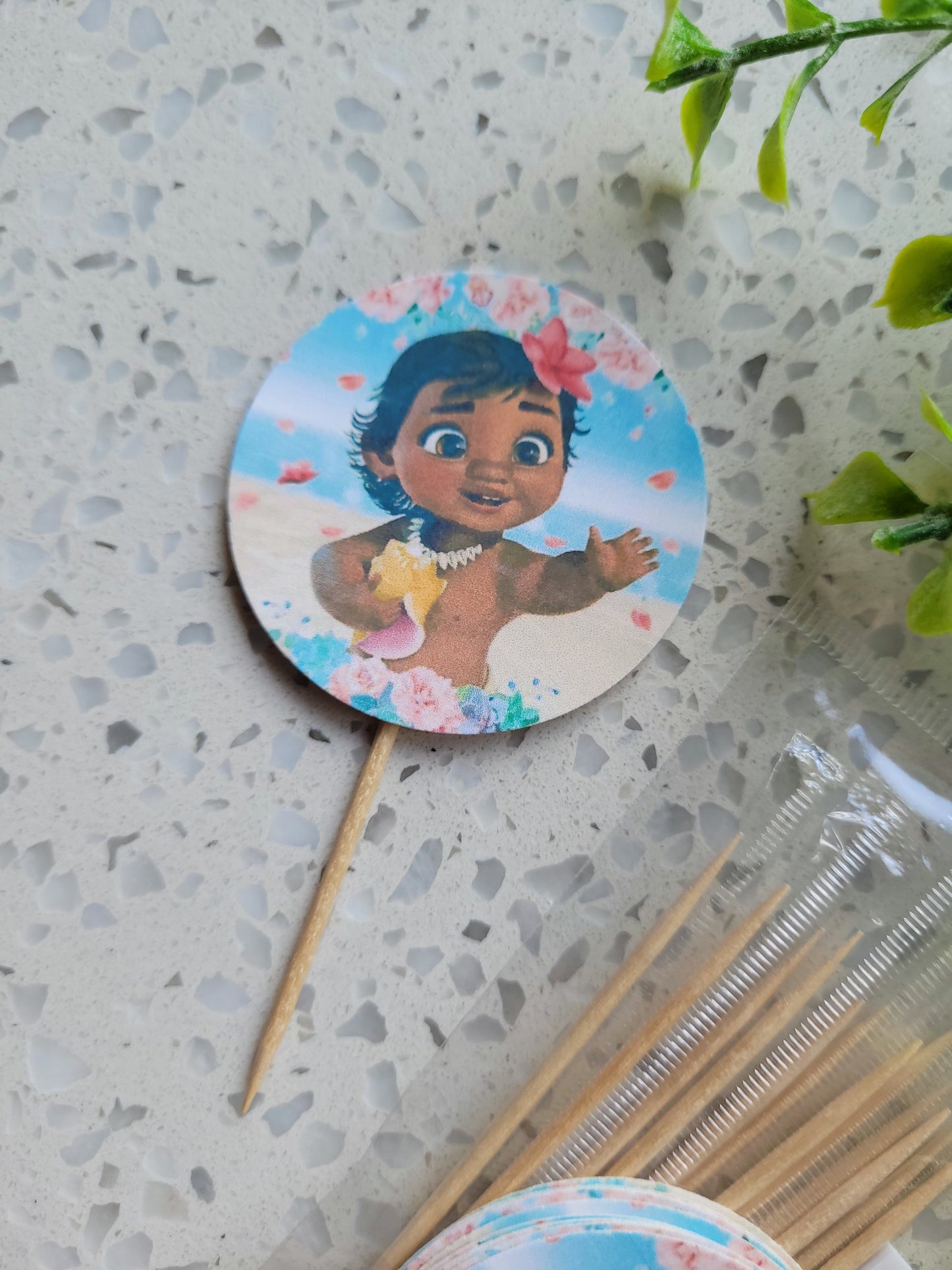 Paperboard Toppers Moana - Baby Moana 12s #02