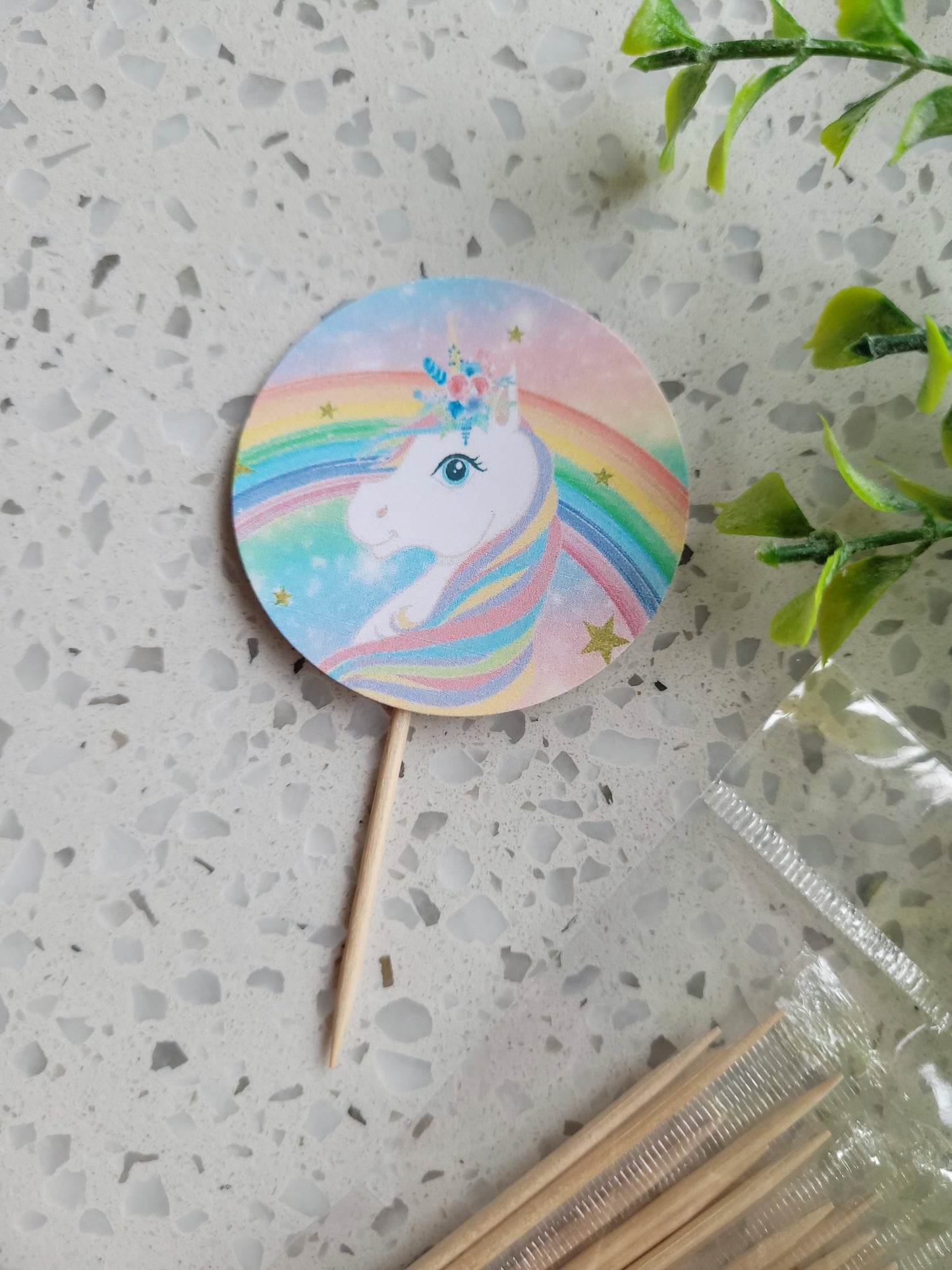 Paperboard Toppers Unicorn 12s #01