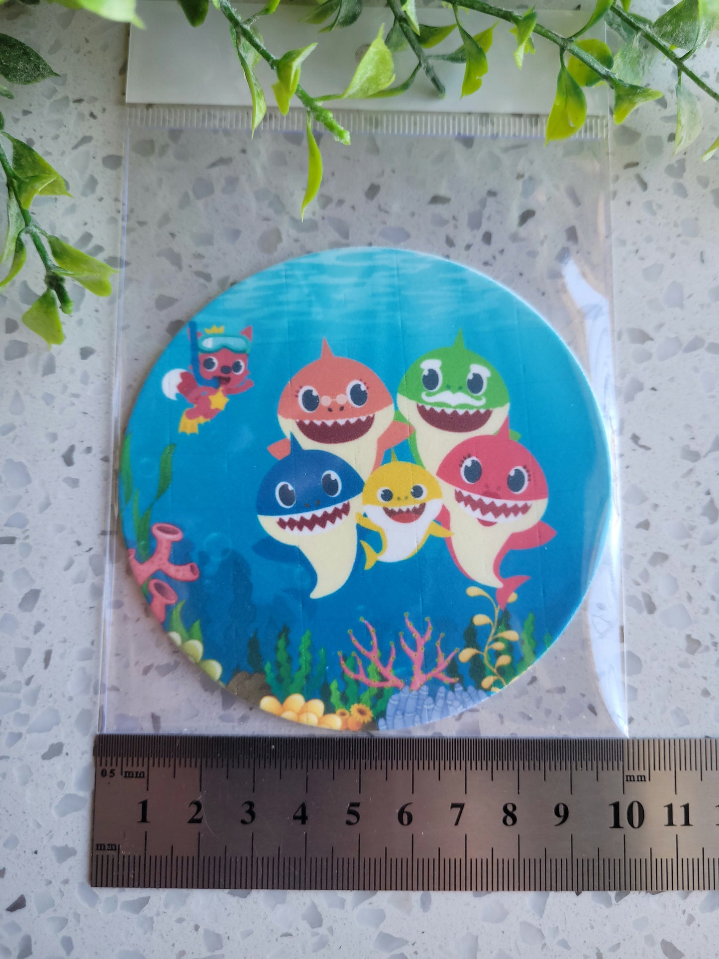 Assorted Size Fondant Topper Baby Shark #03