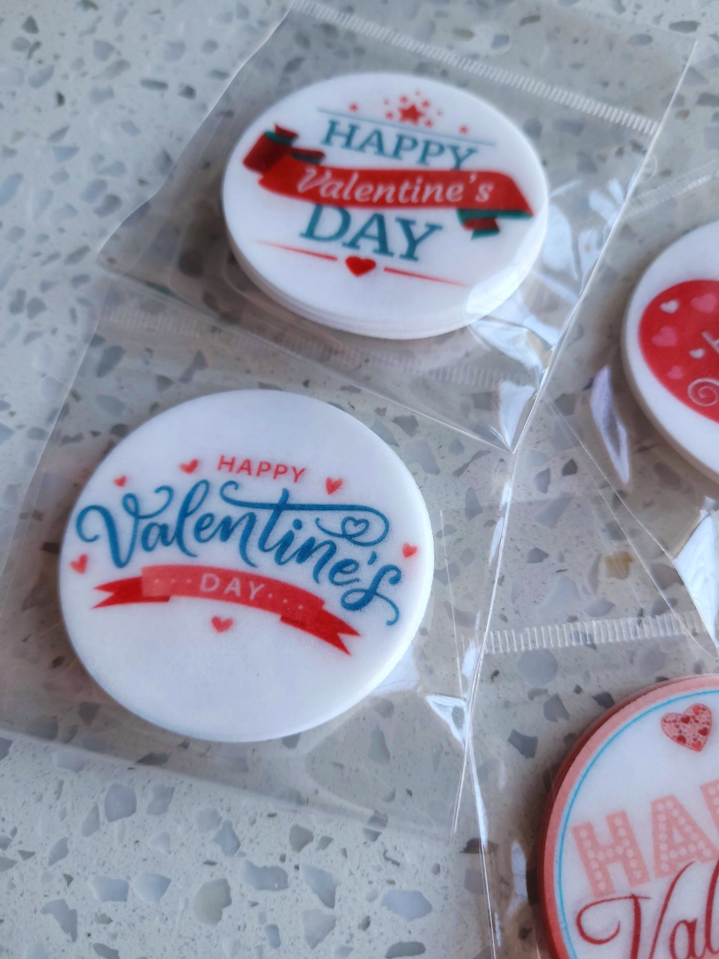 Edible Wafer Paper Pre-cut Toppers Valentines #03