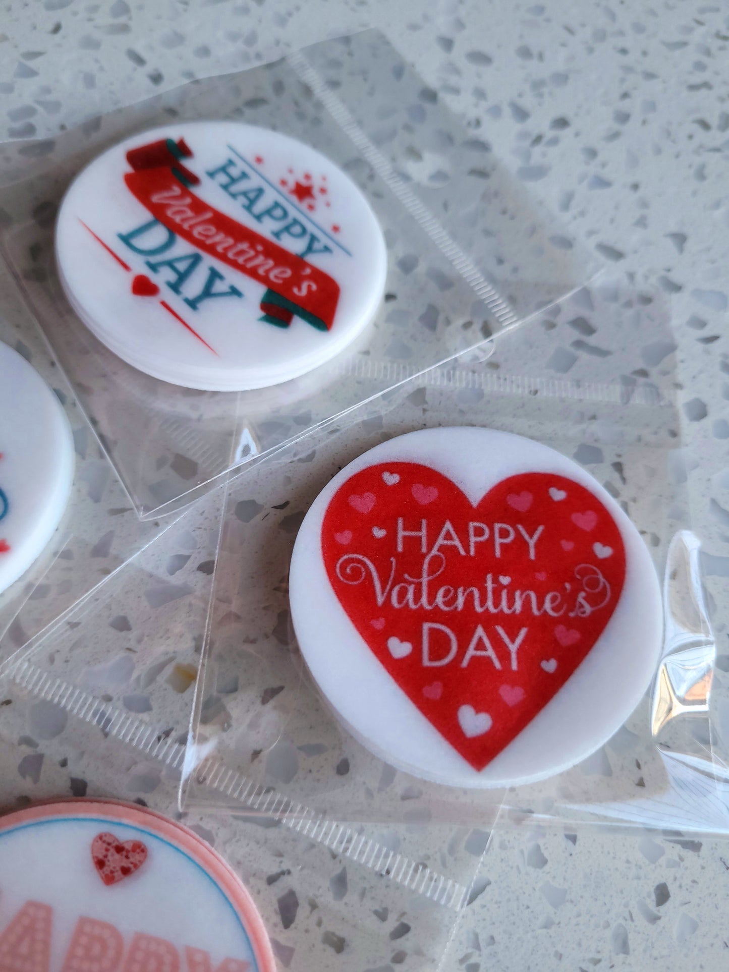 Edible Wafer Paper Pre-cut Toppers Valentines #02
