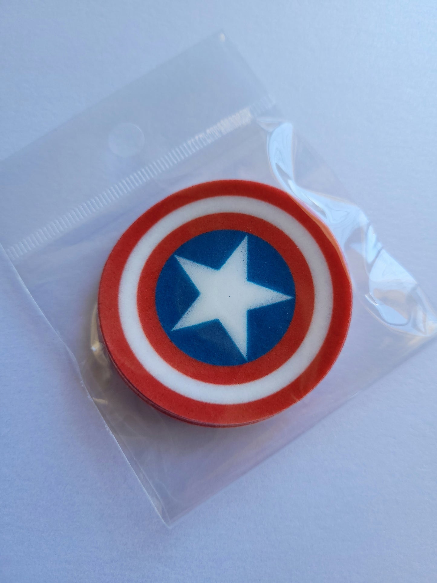 Edible Wafer Paper Pre-cut Toppers Captain America #01