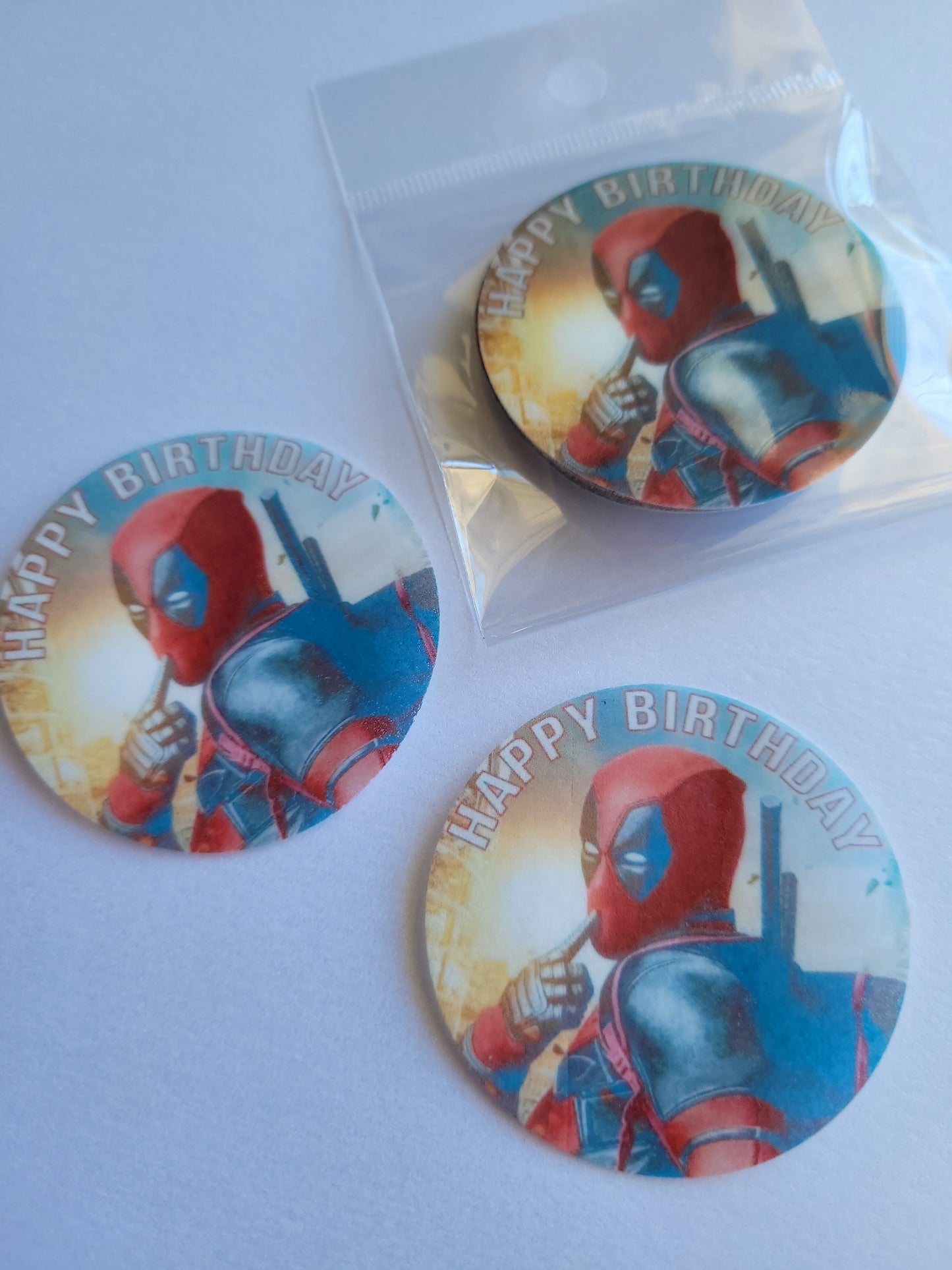 Edible Wafer Paper Pre-cut Toppers Deadpool #01