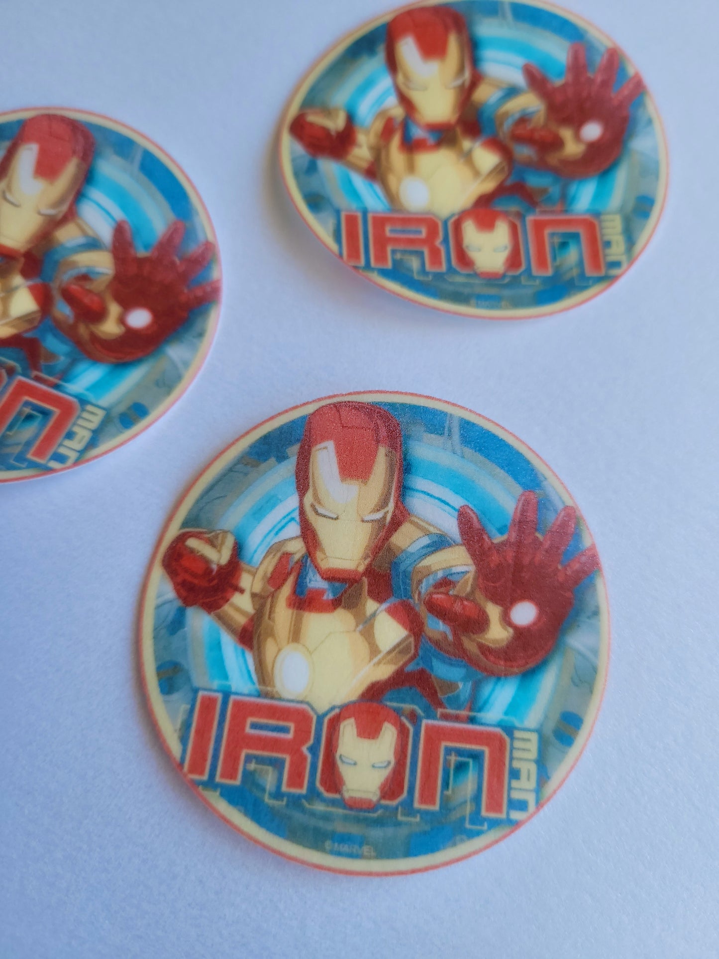 Edible Wafer Paper Pre-cut Toppers Iron man #02