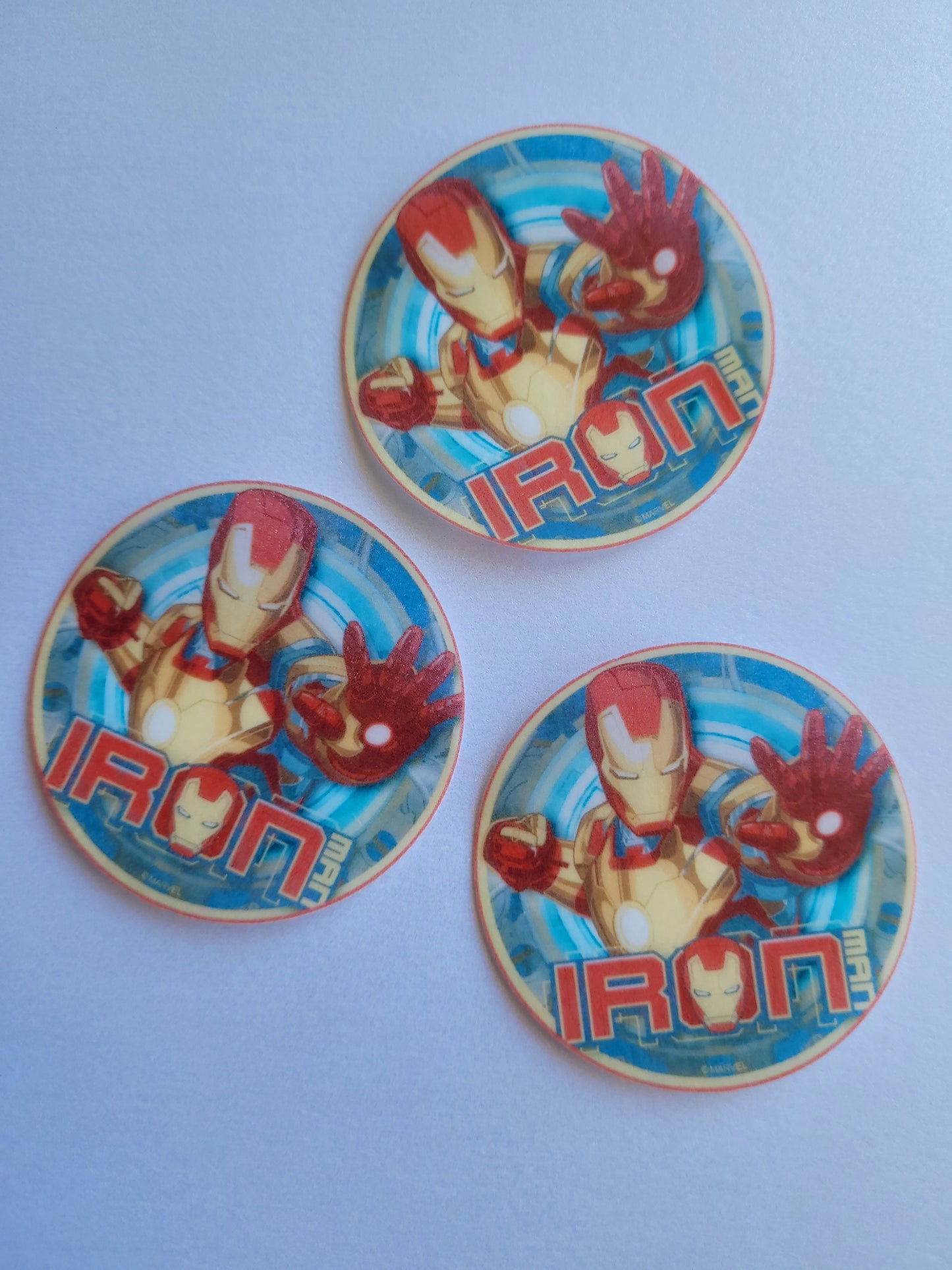 Edible Wafer Paper Pre-cut Toppers Iron man #02