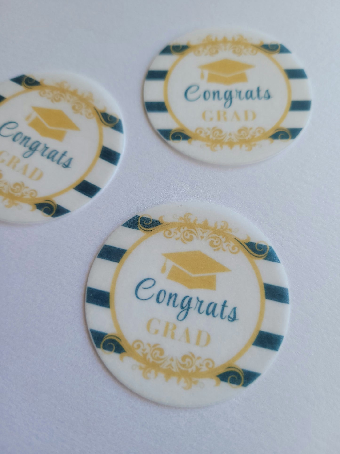 Edible Wafer Paper Pre-cut Toppers Graduation #02