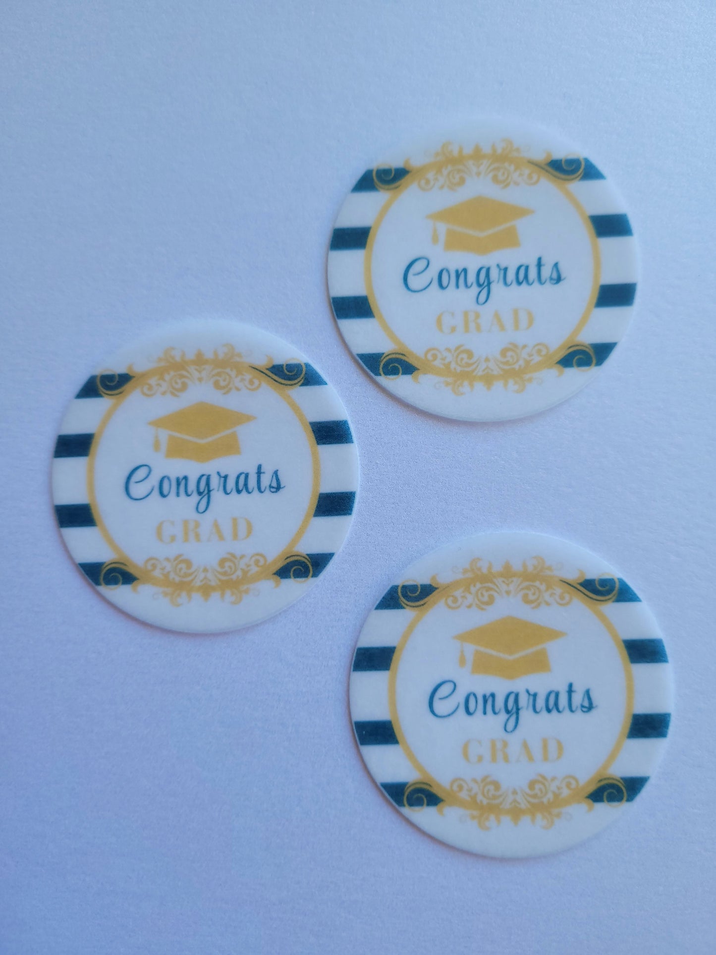 Edible Wafer Paper Pre-cut Toppers Graduation #02