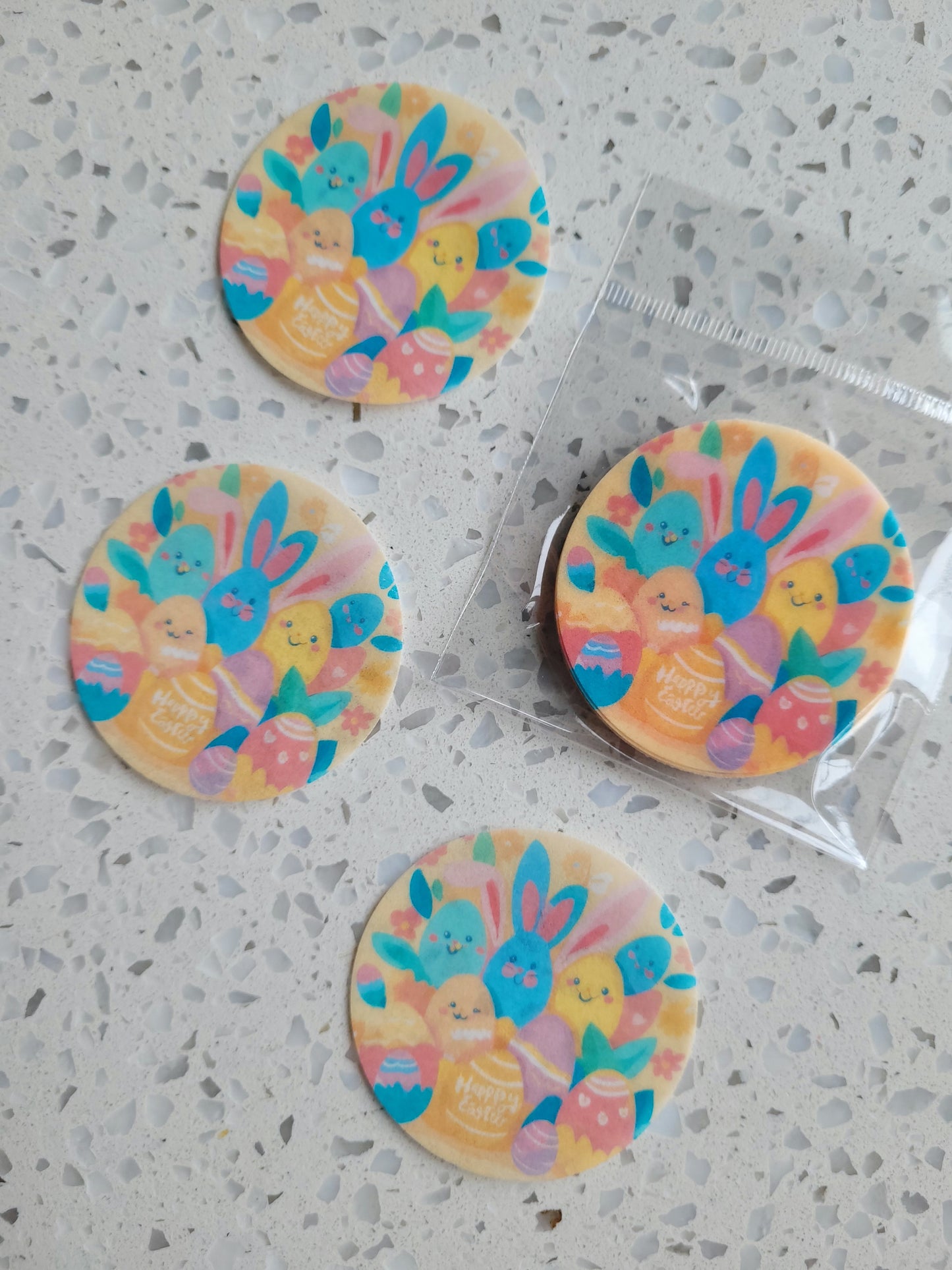 Edible Wafer Paper Pre-cut Toppers Easter #02