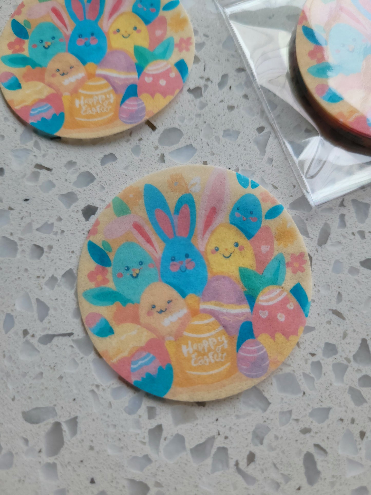 Edible Wafer Paper Pre-cut Toppers Easter #02