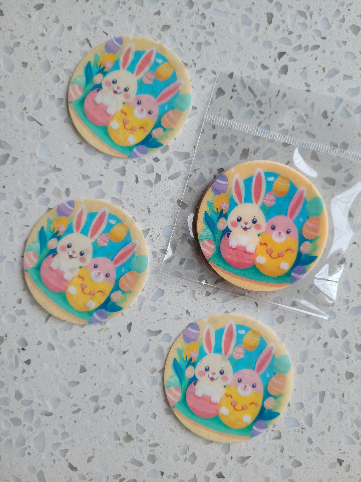 Edible Wafer Paper Pre-cut Toppers Easter #08