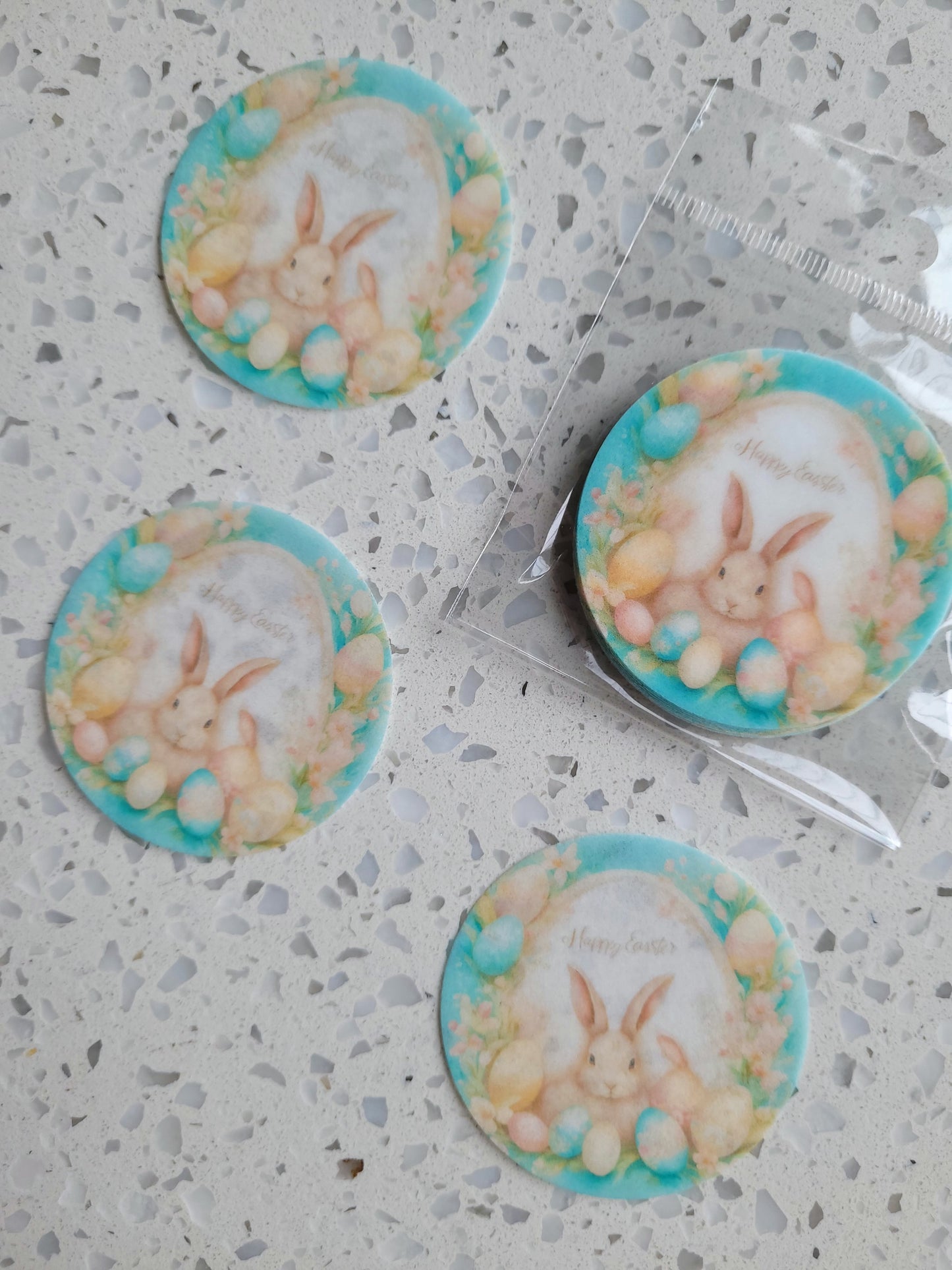 Edible Wafer Paper Pre-cut Toppers Easter #09