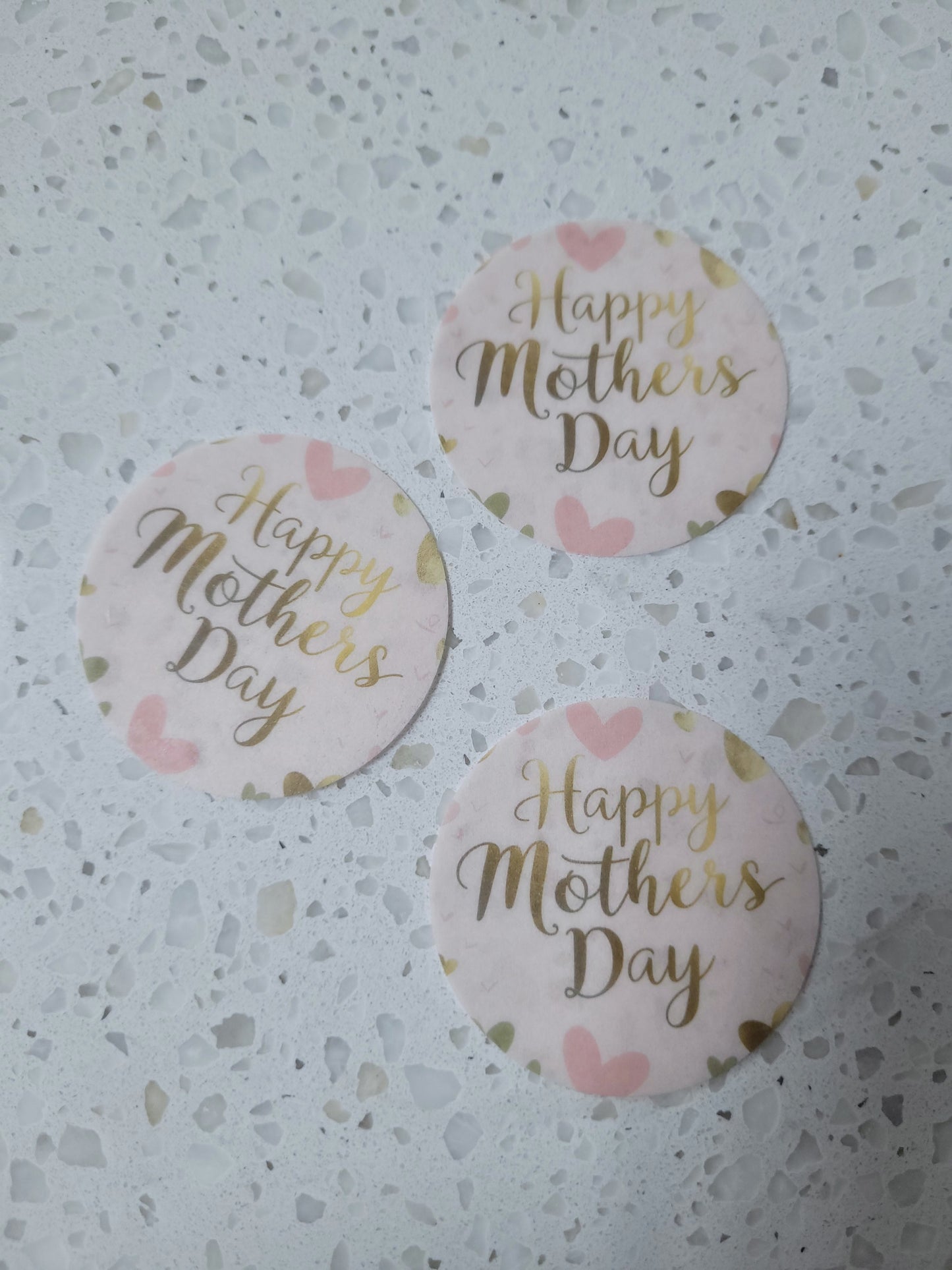 Edible Wafer Paper Pre-cut Toppers Mother's Day #05
