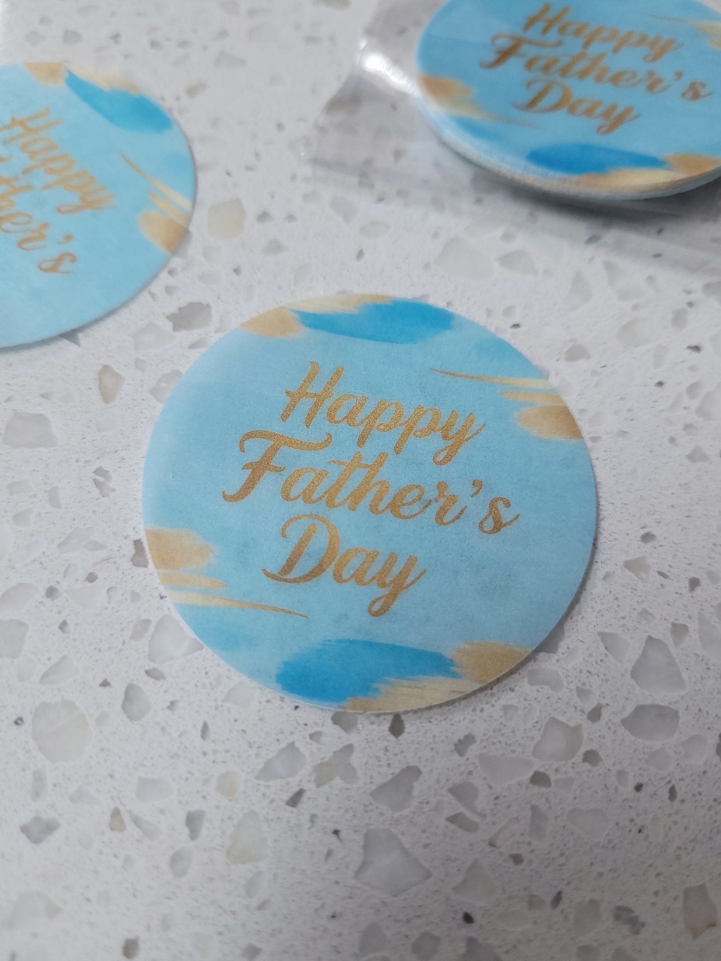 Edible Wafer Paper Pre-cut Toppers Father's Day #01