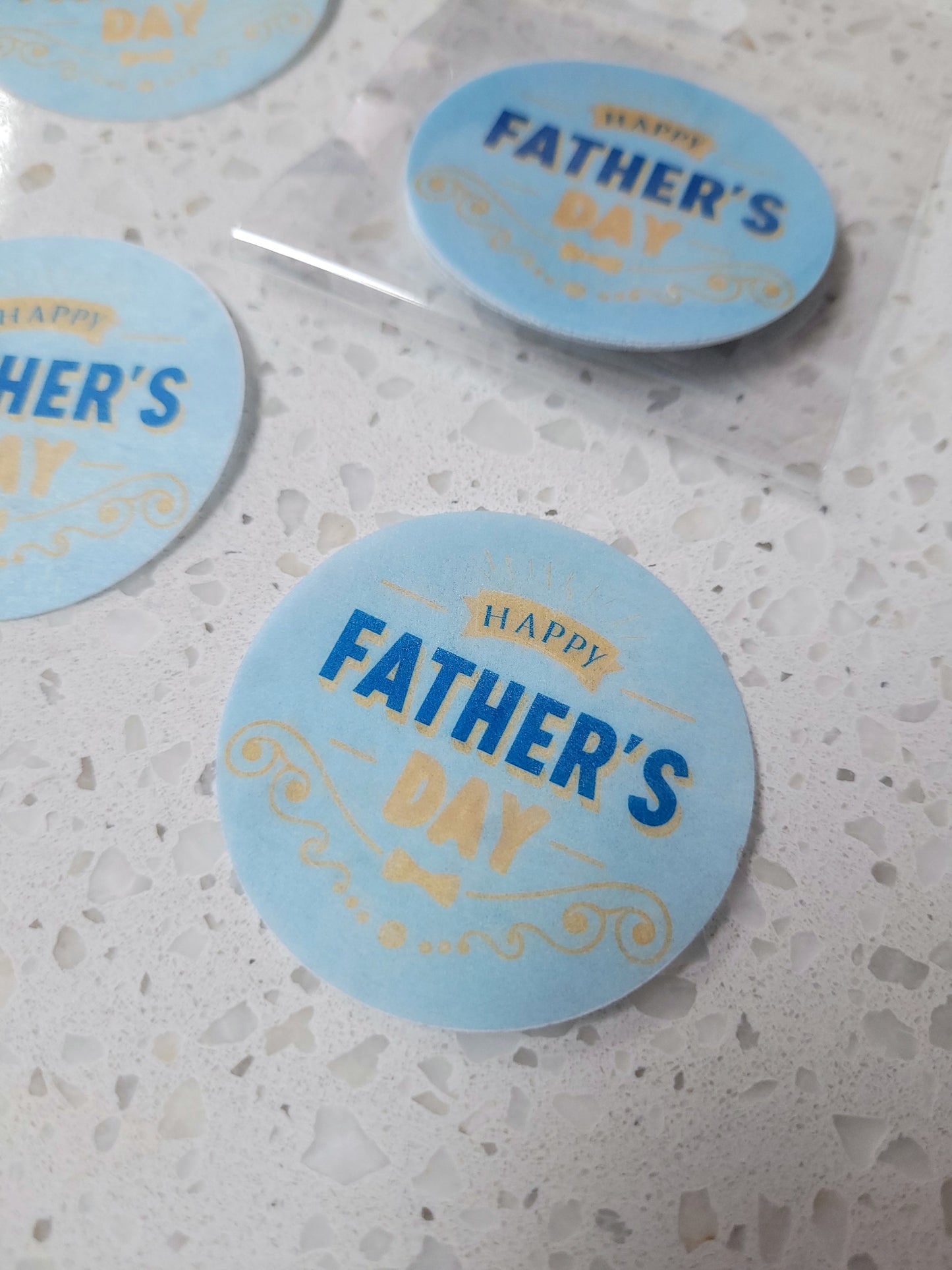Edible Wafer Paper Pre-cut Toppers Father's Day #02