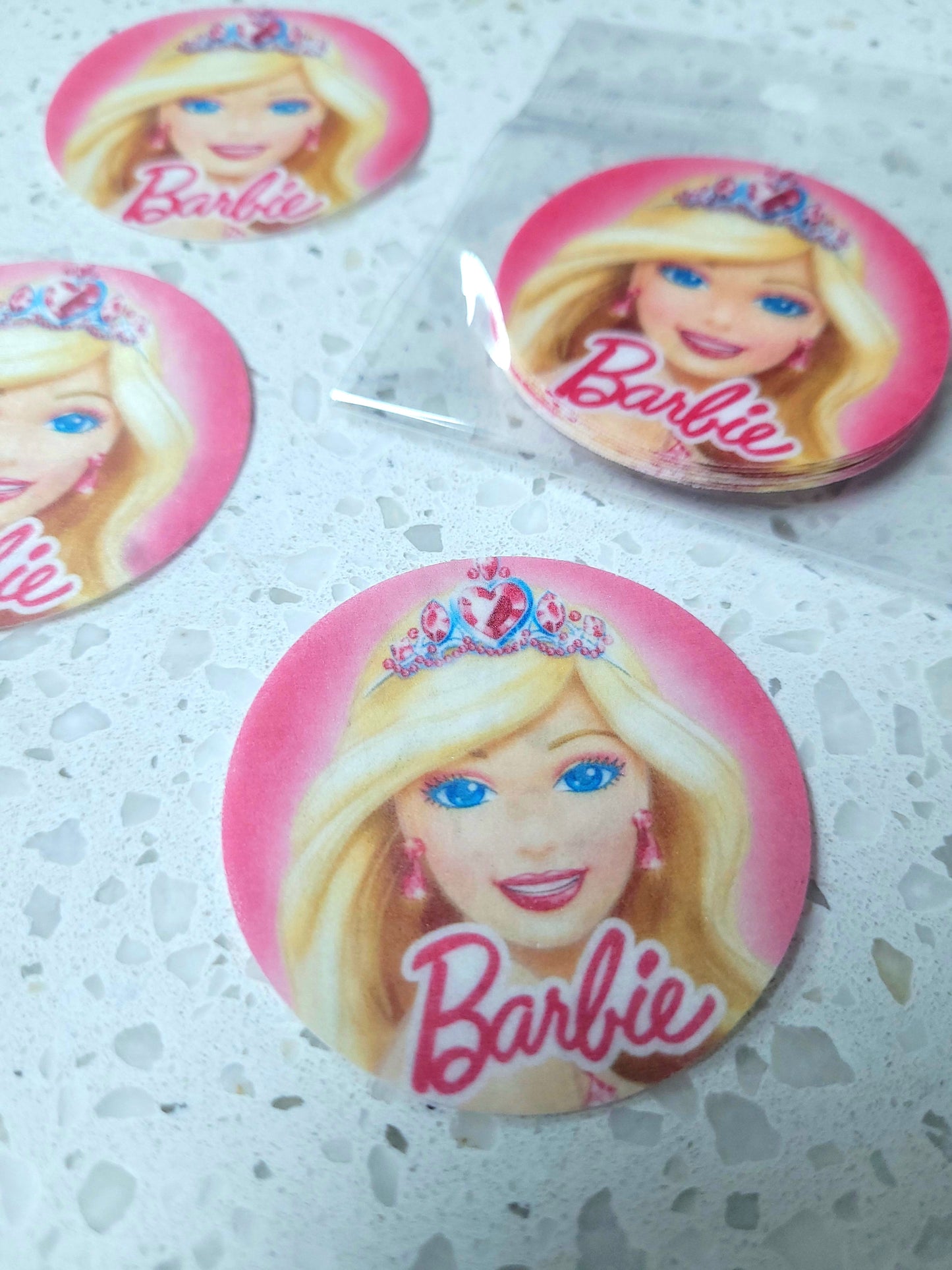 Edible Wafer Paper Pre-cut Toppers Barbie #01