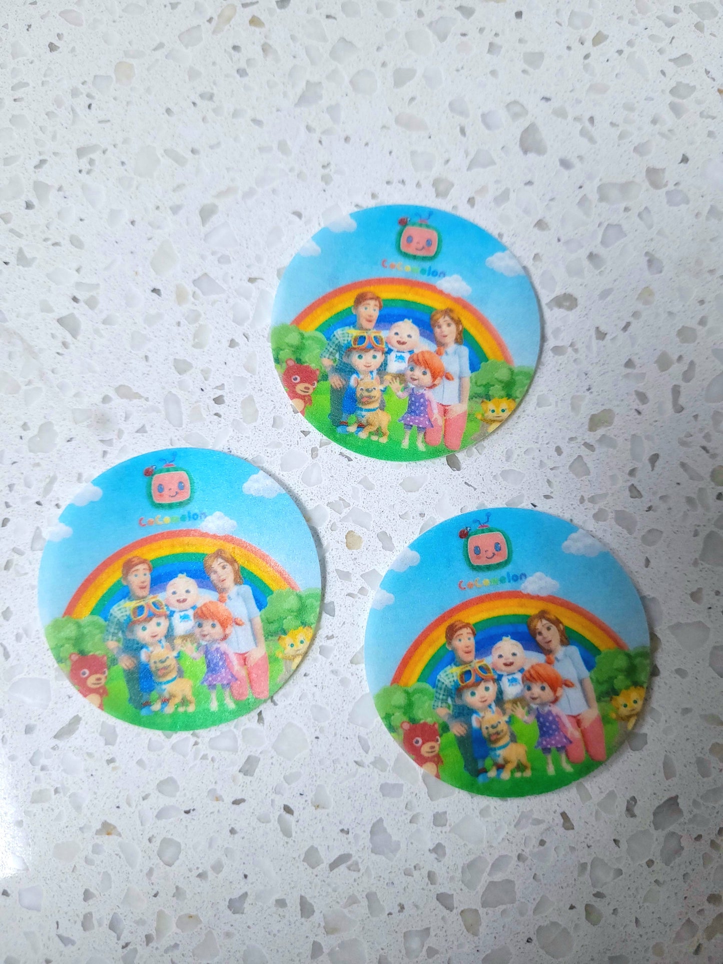 Edible Wafer Paper Pre-cut Toppers Cocomelon #01