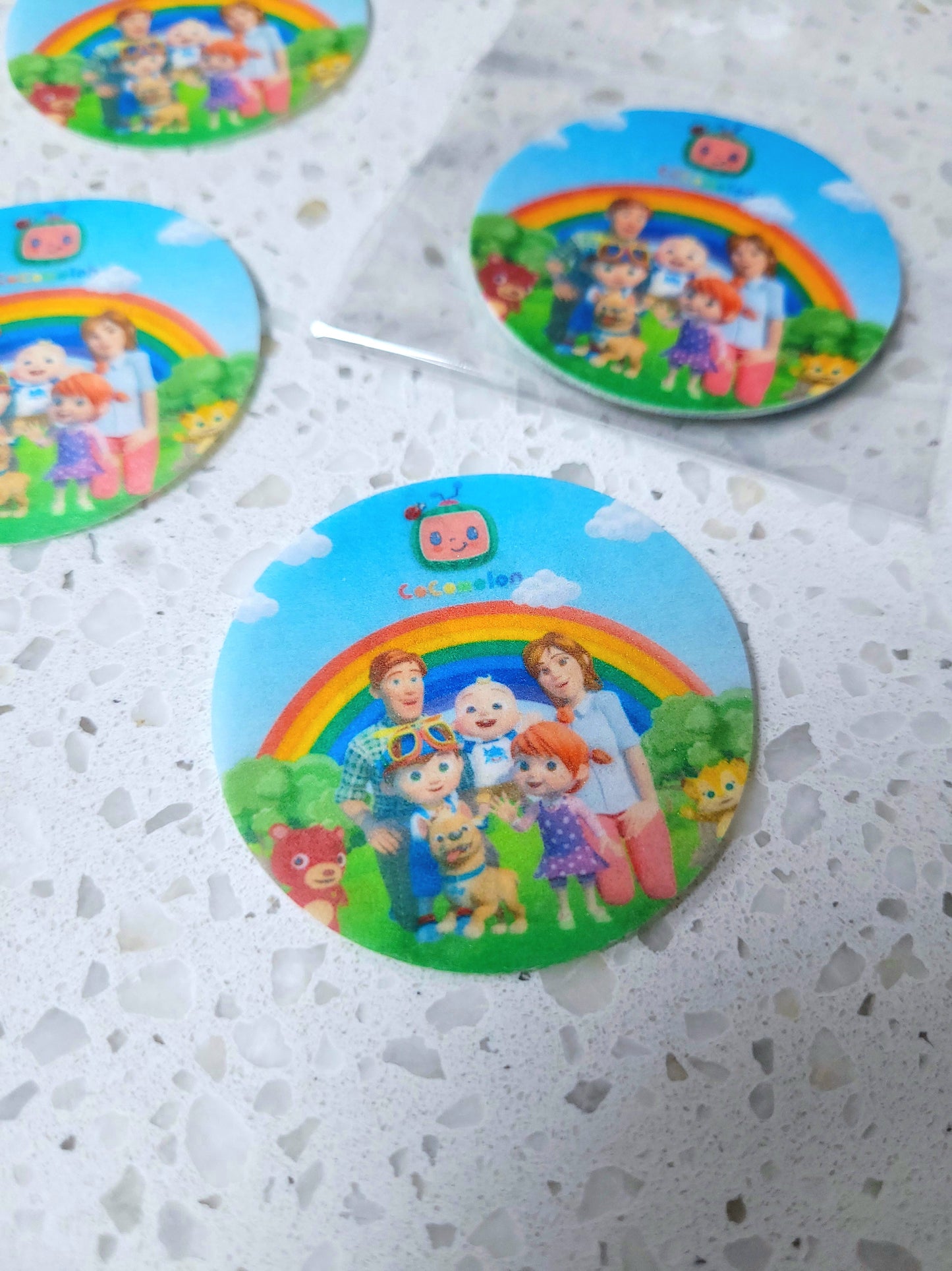 Edible Wafer Paper Pre-cut Toppers Cocomelon #01