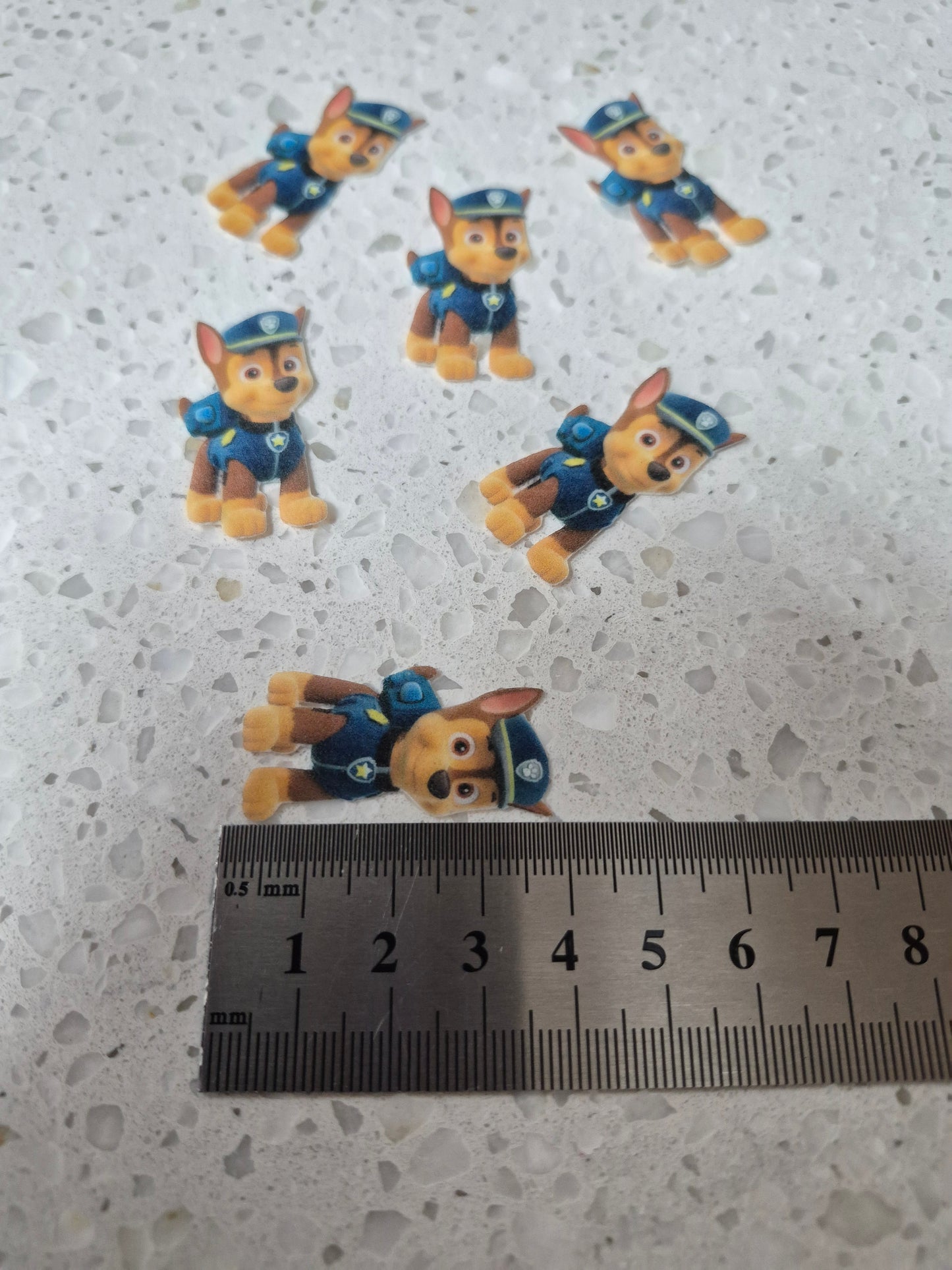 Paw Patrol #04 Length 4cm Wafer Paper Cutouts - Set of 6