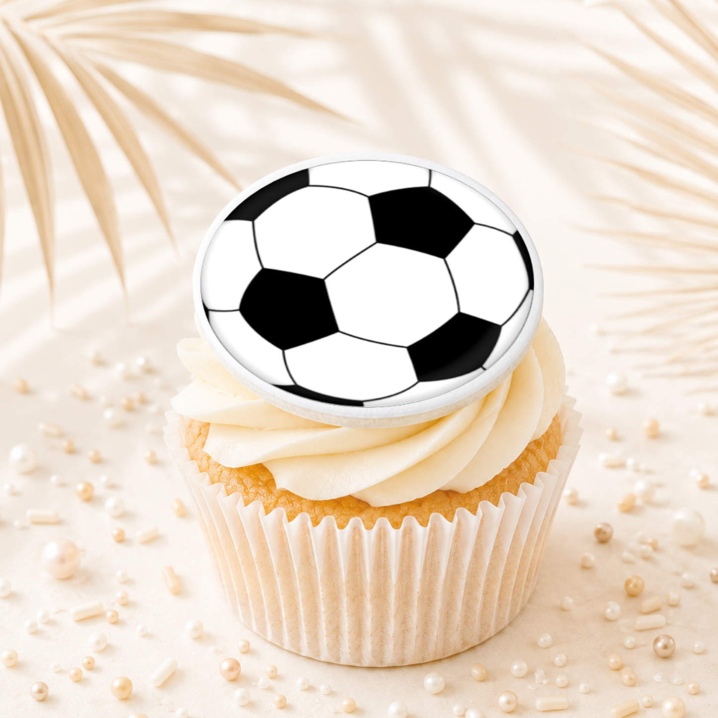 Soccer Ball 01 Cupcake Topper Edible Cake Decorations