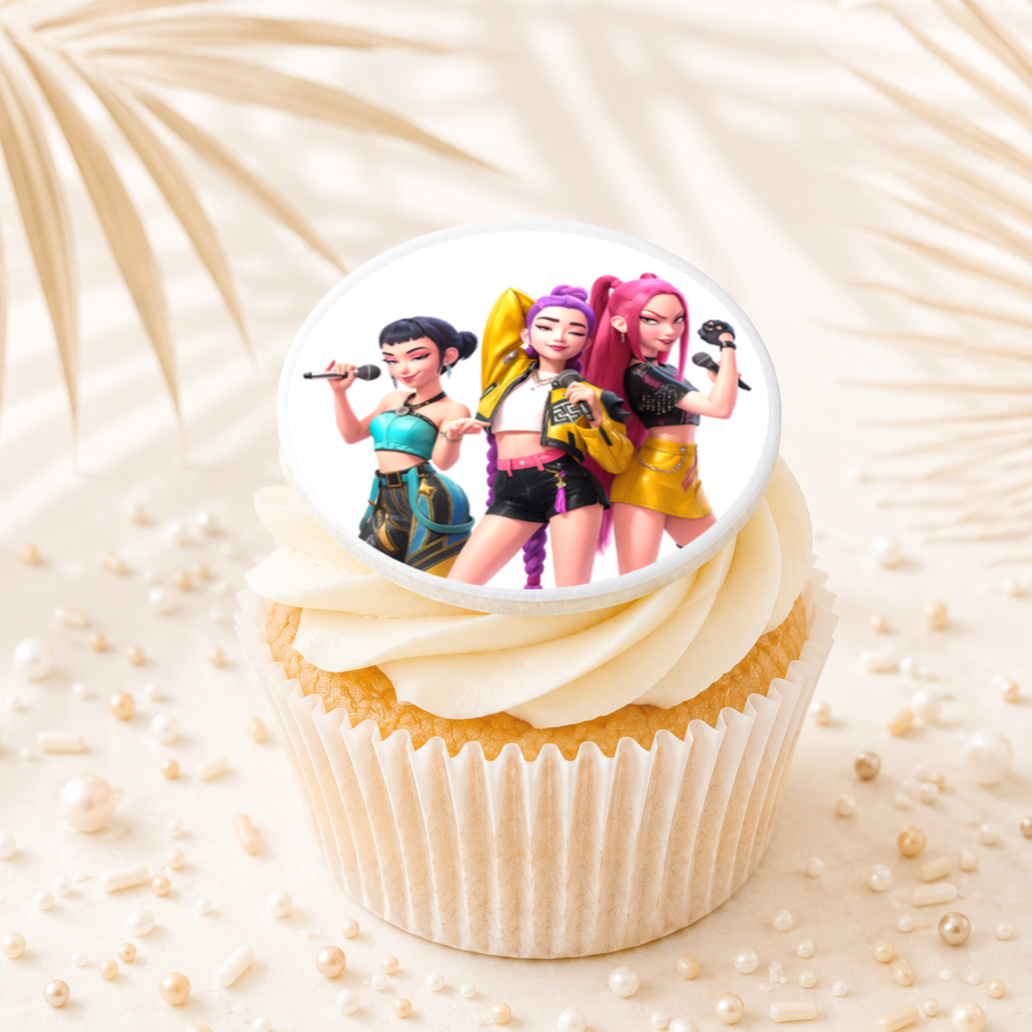 K Pop Demon Hunters 04 Cupcake Topper Edible Cake Decorations
