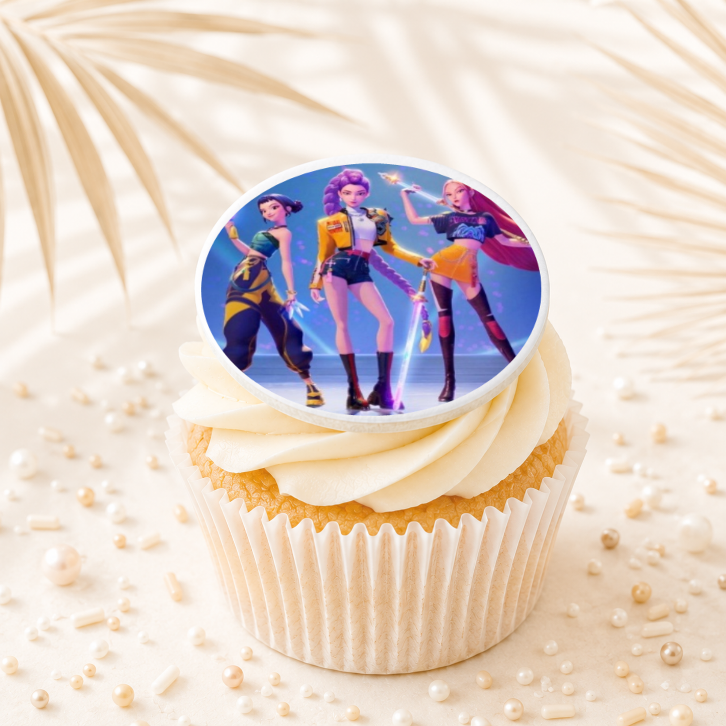 K Pop Demon Hunters 07 Cupcake Topper Edible Cake Decorations
