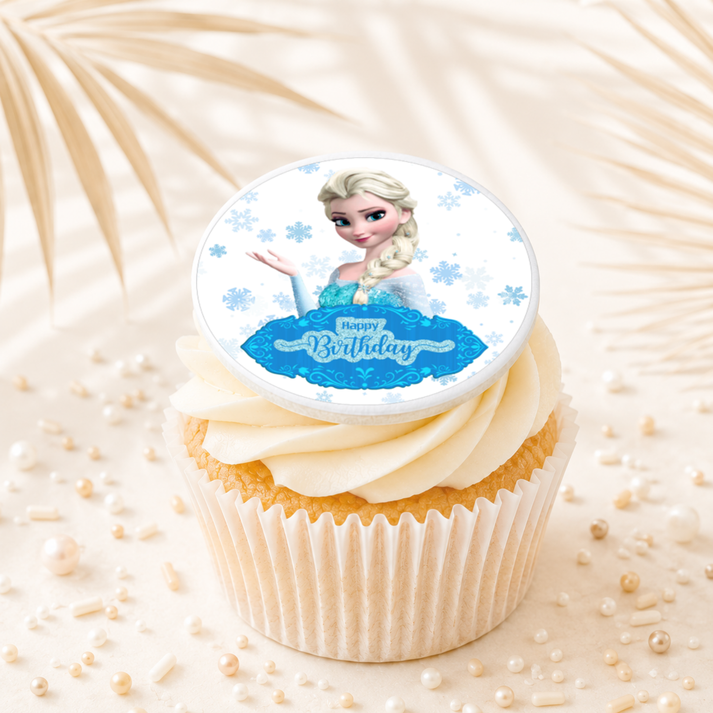 Frozen 01 Cupcake Topper Edible Cake Decorations