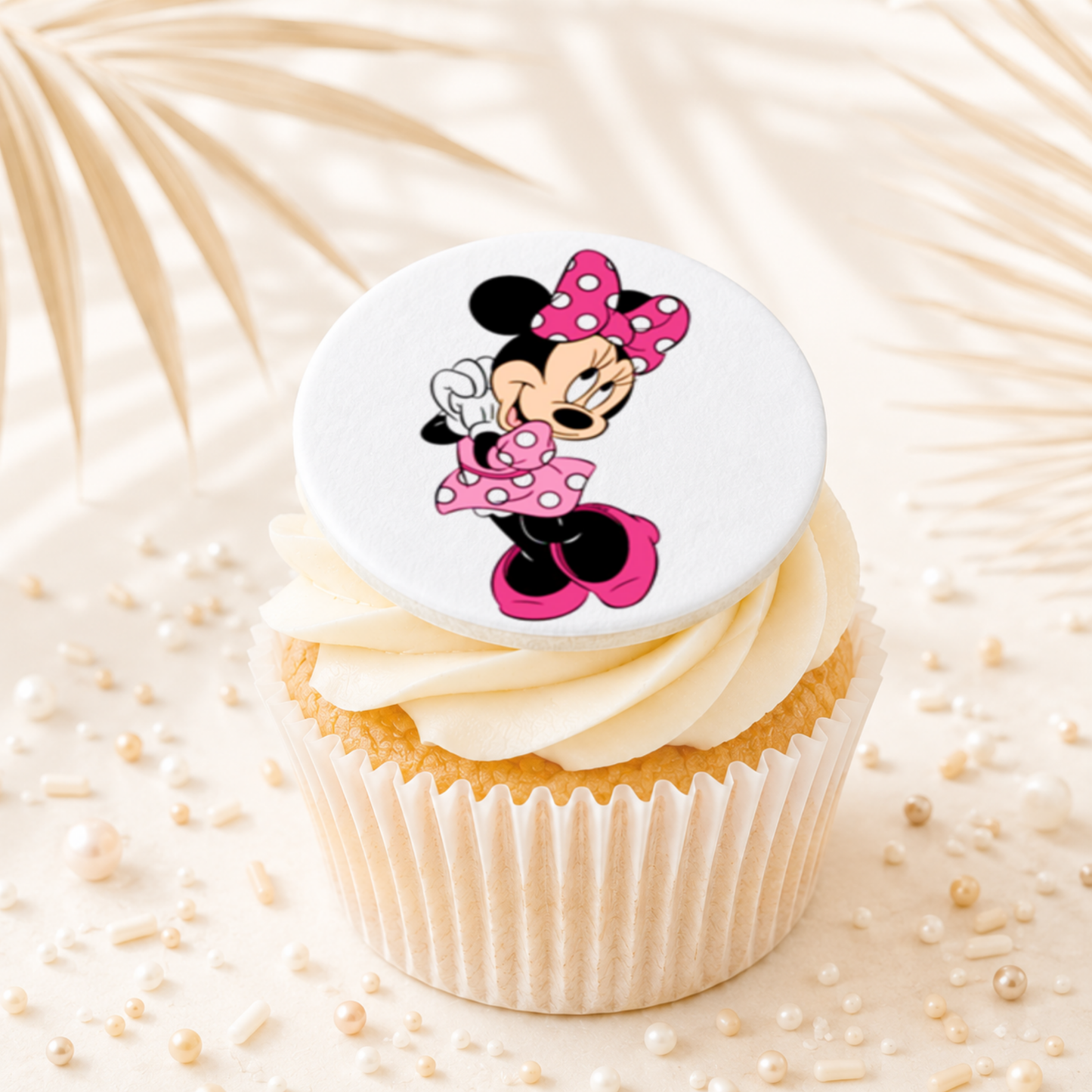 Minnie Mouse 08 Cupcake Topper Edible Cake Decorations