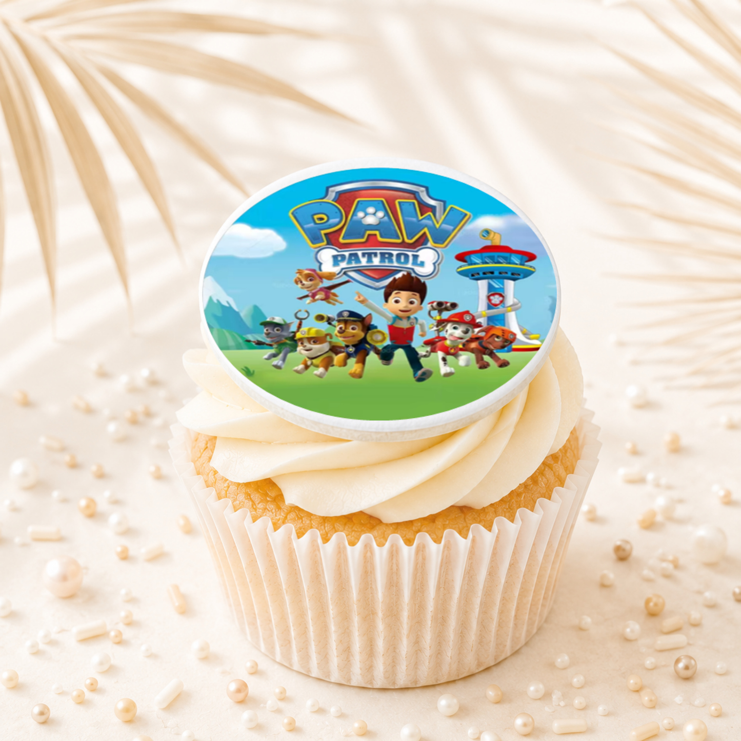 Paw Patrol 01 Cupcake Topper Edible Cake Decorations
