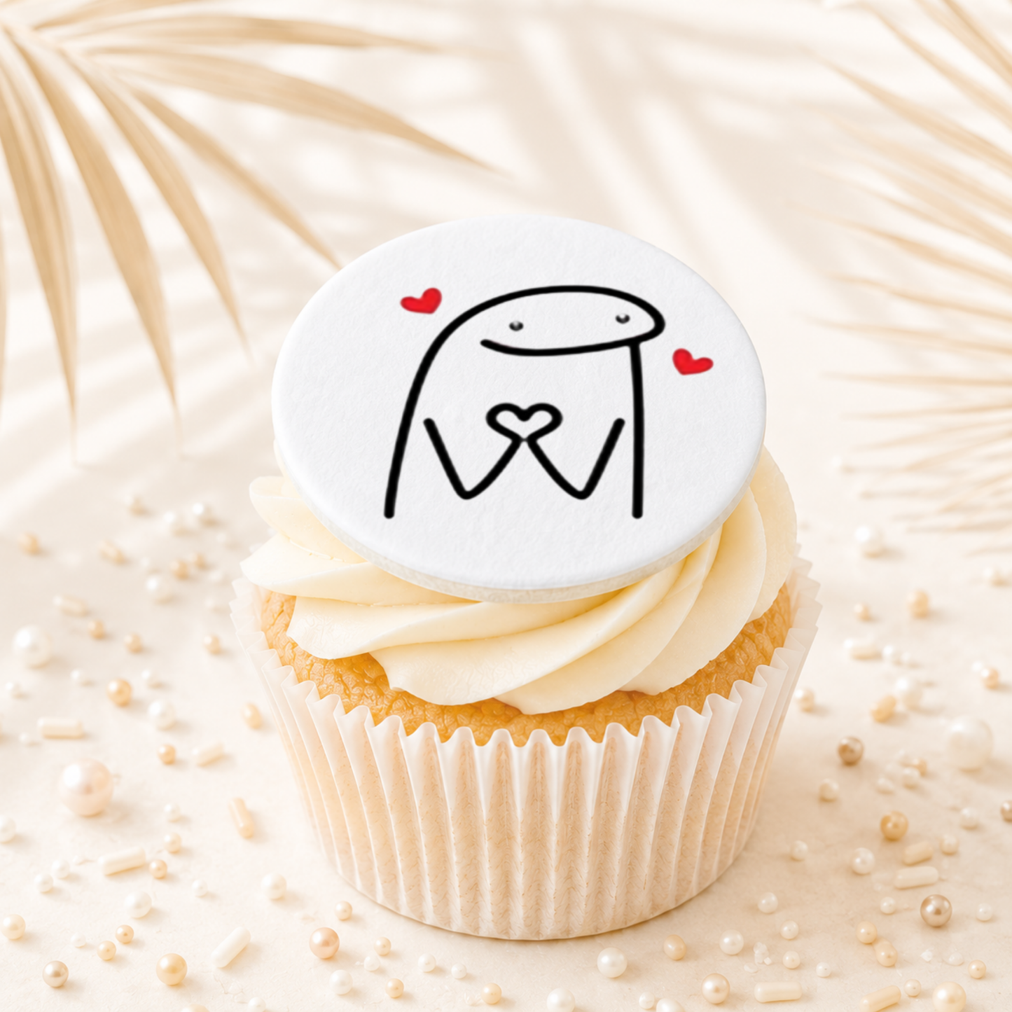 Flork Meme Love 04 Cupcake Topper Edible Cake Decorations