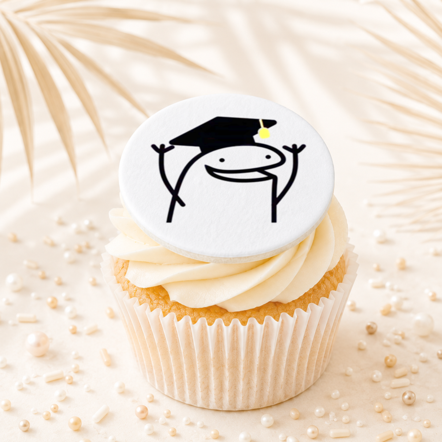 Flork Meme Graduation Happy Topper Edible Cake Decorations