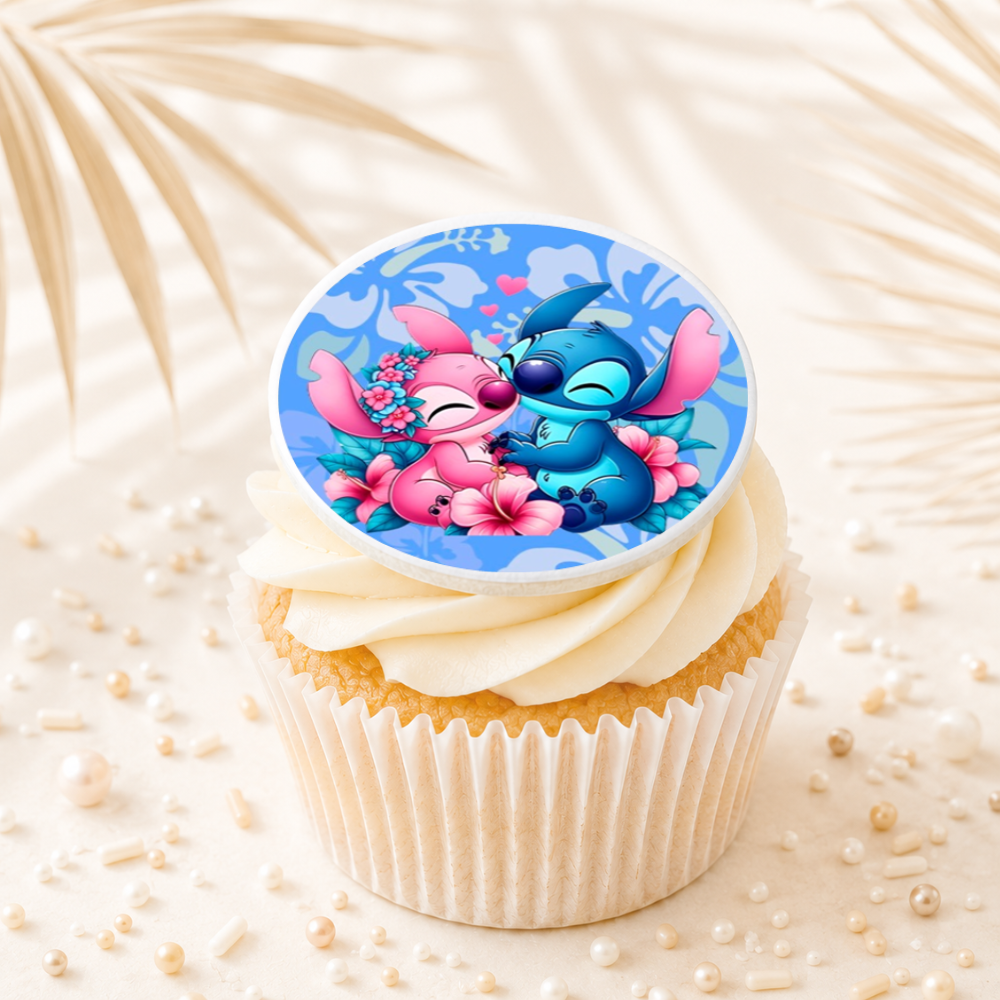 Stitch 05 Cupcake Topper Edible Cake Decorations