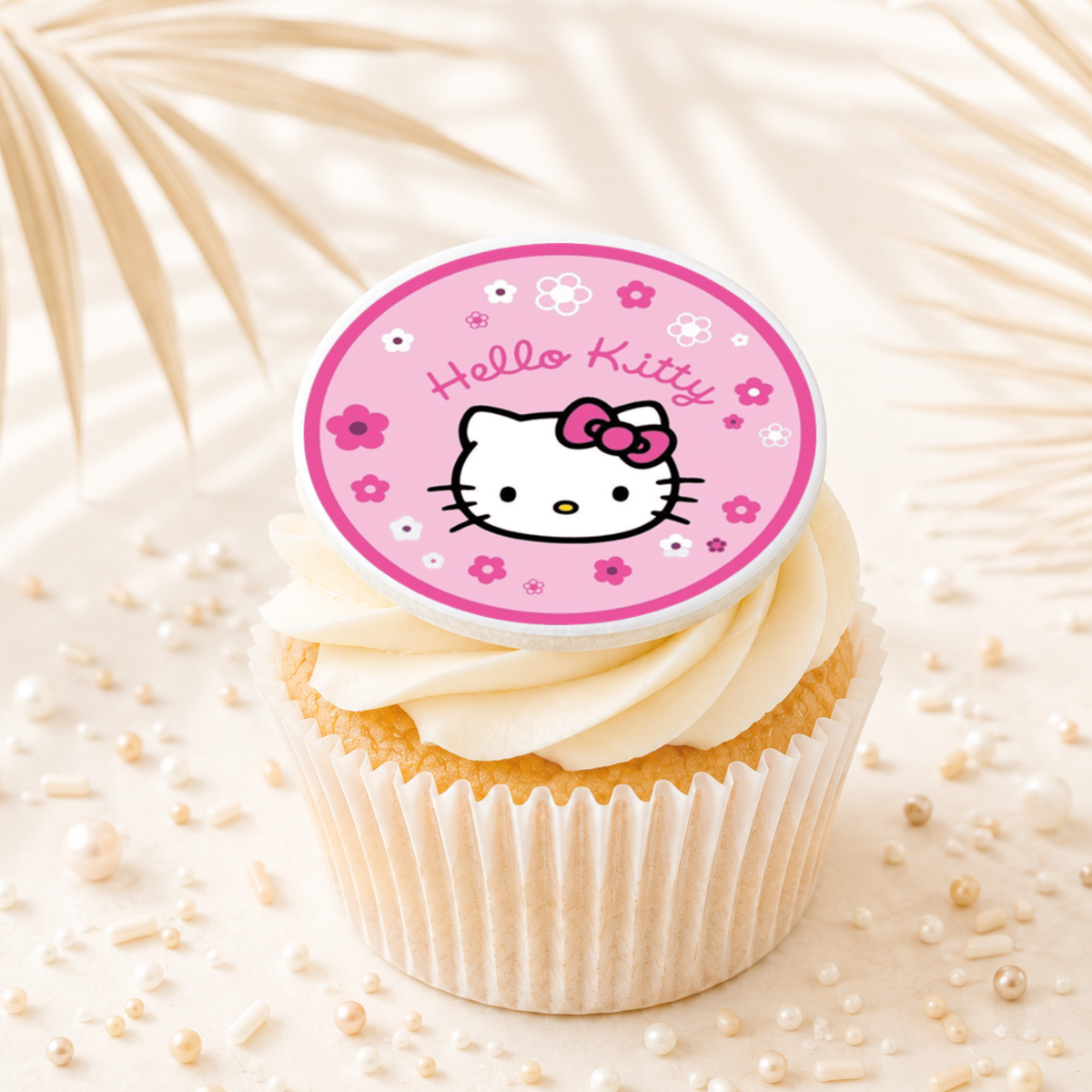 Hello Kitty 01 Cupcake Topper Edible Cake Decorations