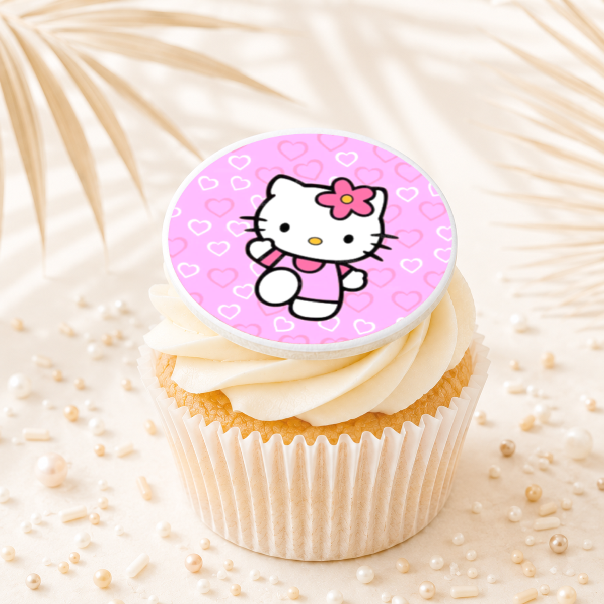 Hello Kitty 02 Cupcake Topper Edible Cake Decorations