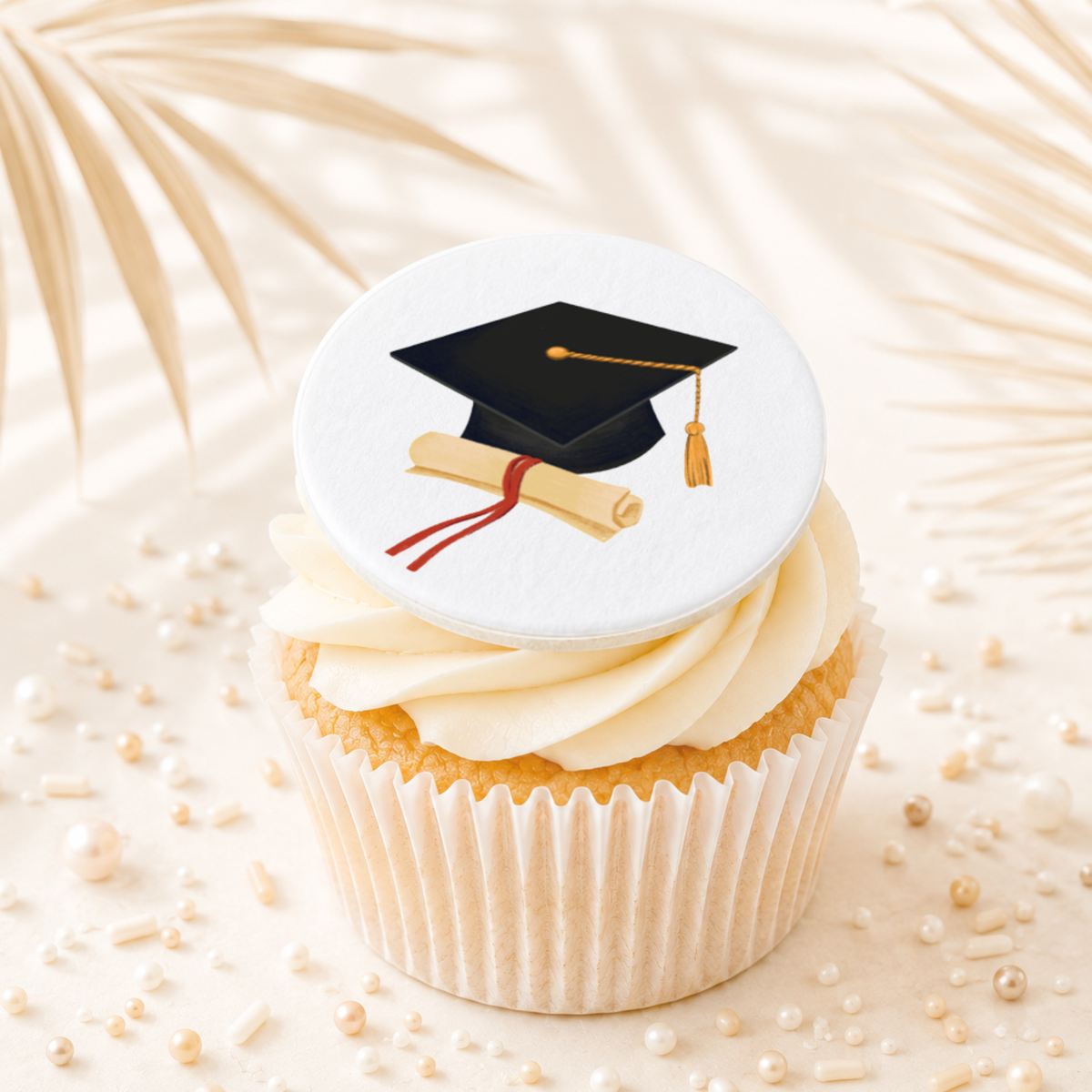 Graduation Cap & Scroll 01 Topper Edible Cake Decorations
