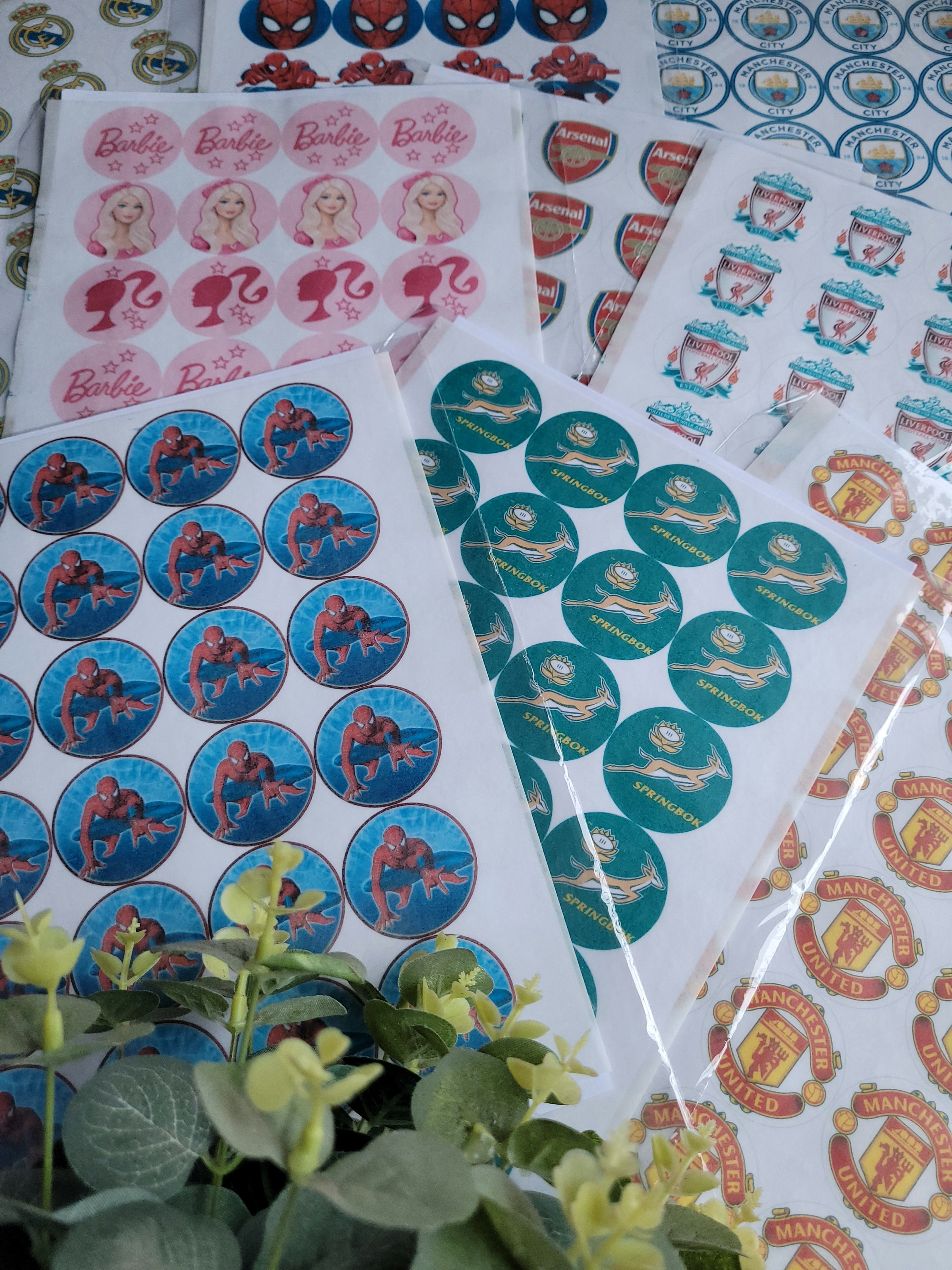 Wafer Paper Prints 24 Toppers Kandy Kraft