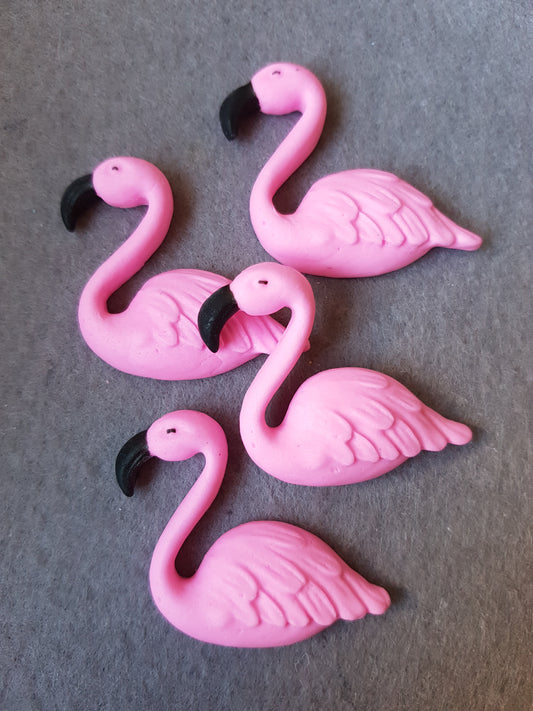 Flamingo 4pcs Edible Cake Decorations