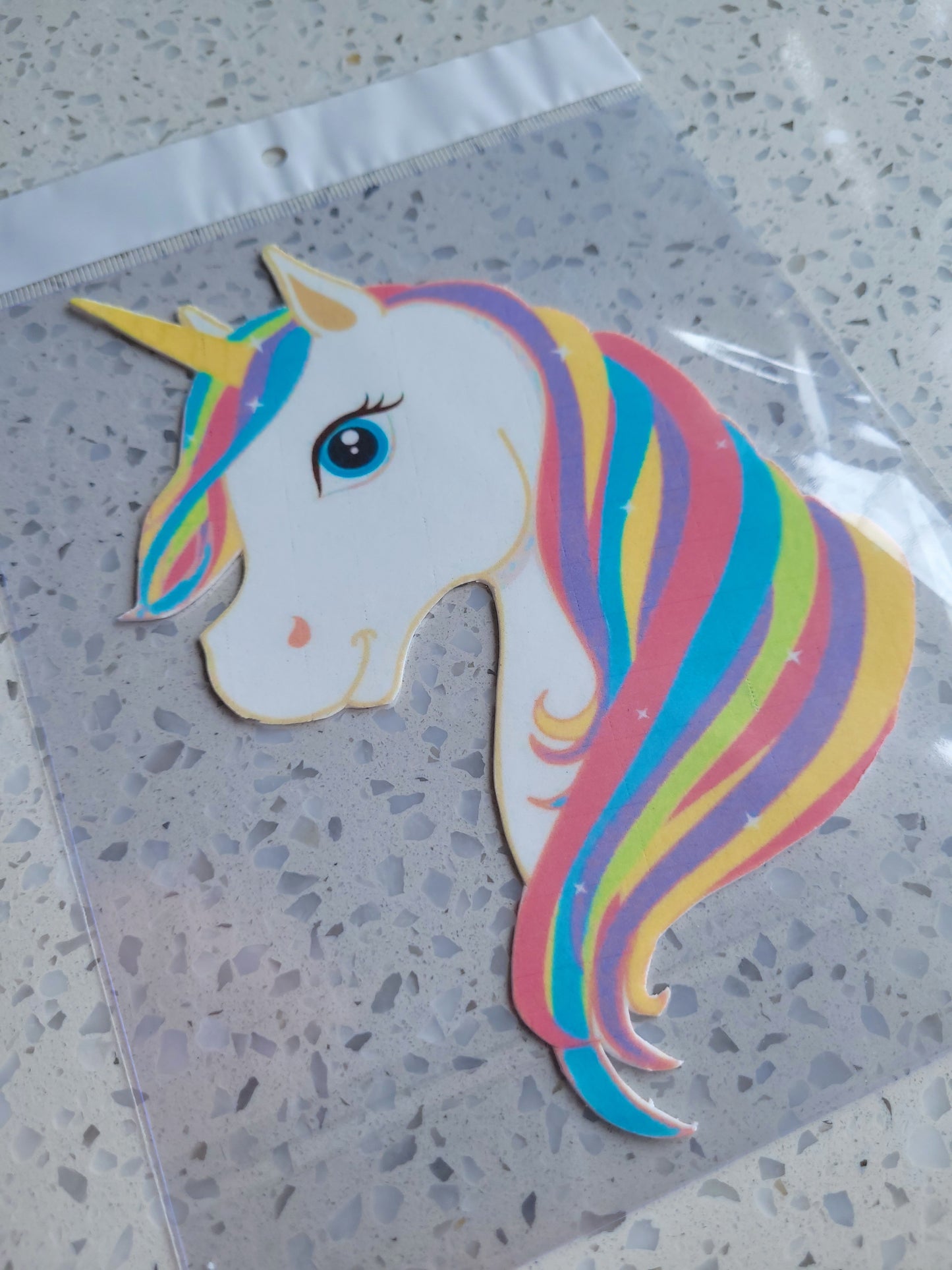 Fondant Cut Out Unicorn #01 Height 19cm