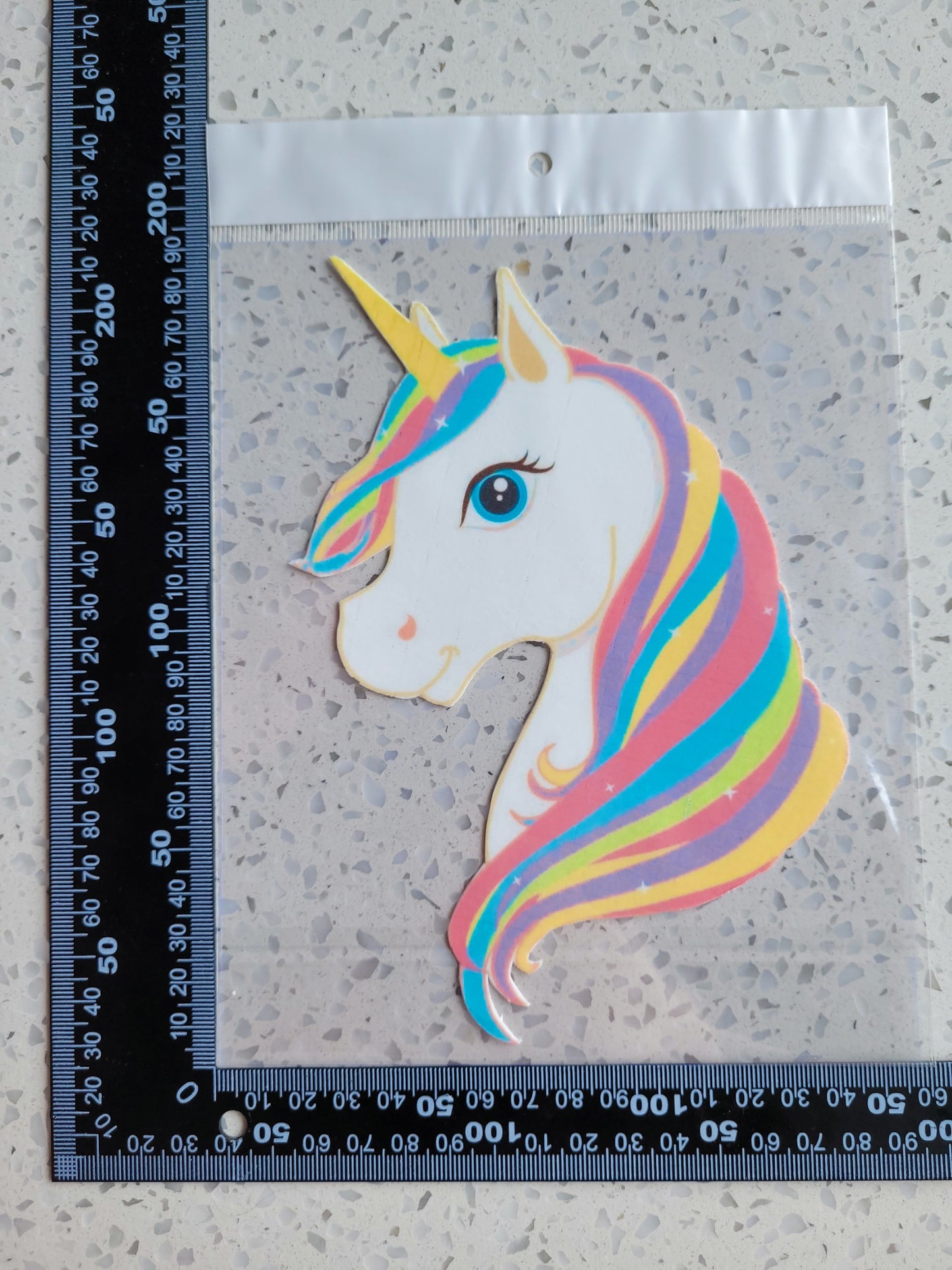 Fondant Cut Out Unicorn #01 Height 19cm