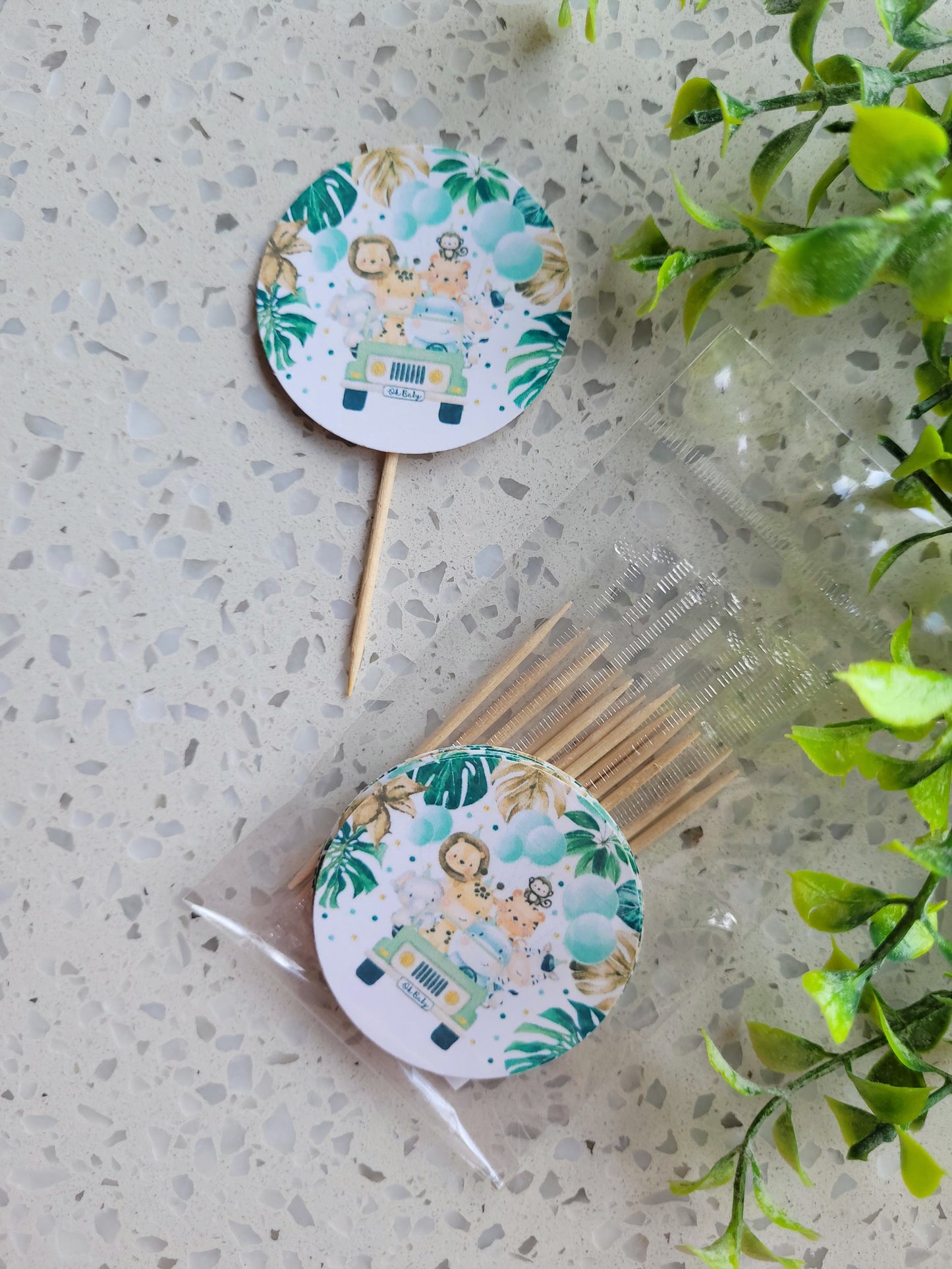 Paperboard Toppers Wild Safari Animals 12s #02