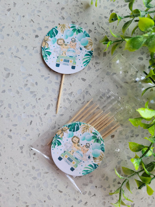 Paperboard Toppers Wild Safari Animals 12s #02