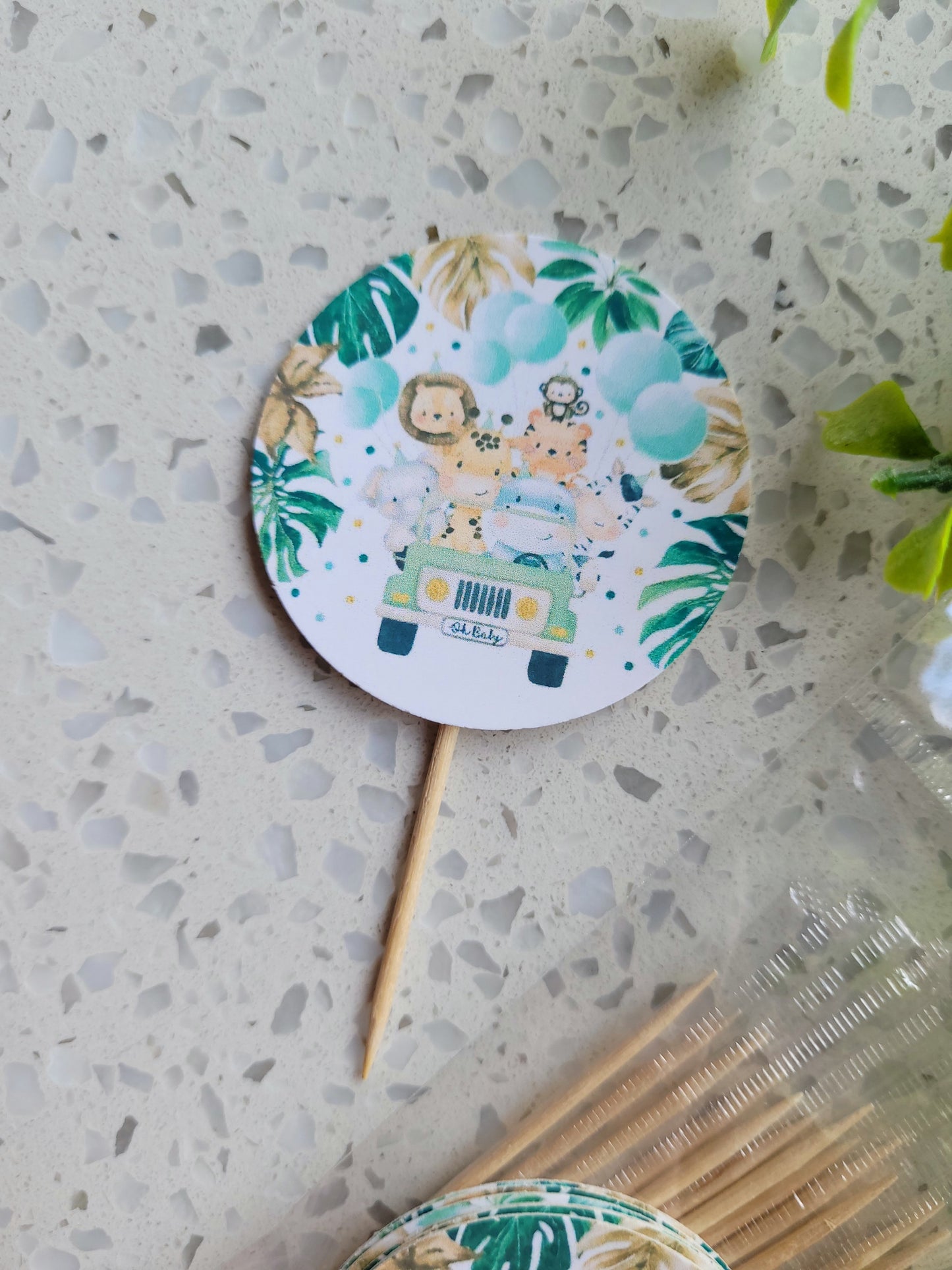 Paperboard Toppers Wild Safari Animals 12s #02
