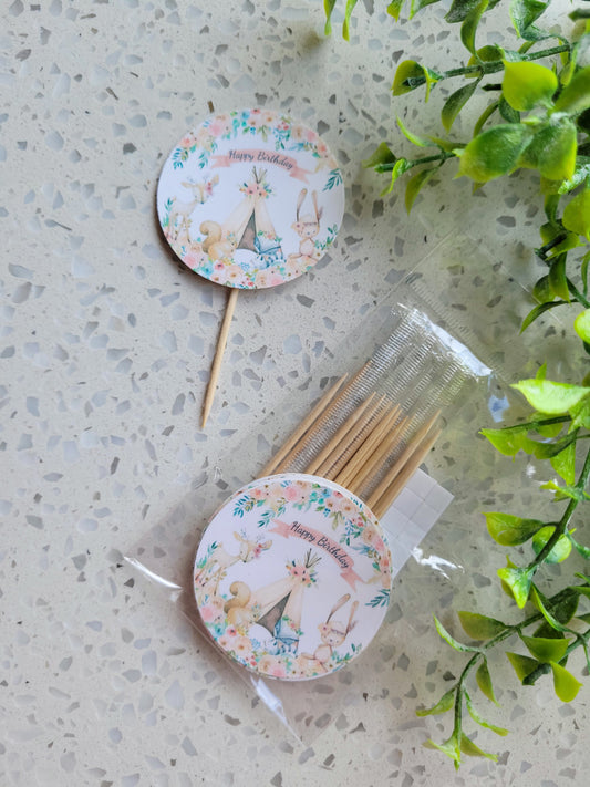 Paperboard Toppers Woodland Animals 12s #01