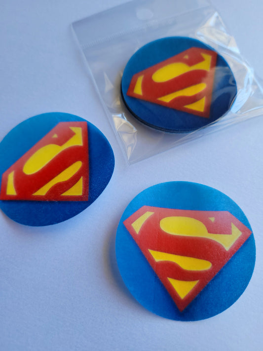 Edible Wafer Paper Pre-cut Toppers Superman #01