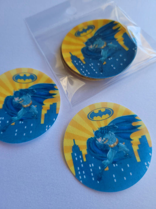 Edible Wafer Paper Pre-cut Toppers Batman #01