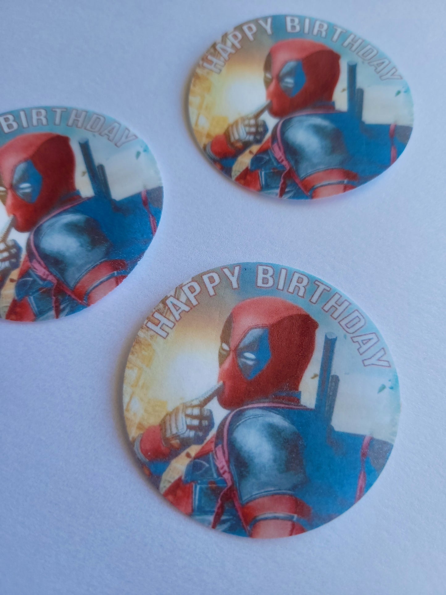 Edible Wafer Paper Pre-cut Toppers Deadpool #01