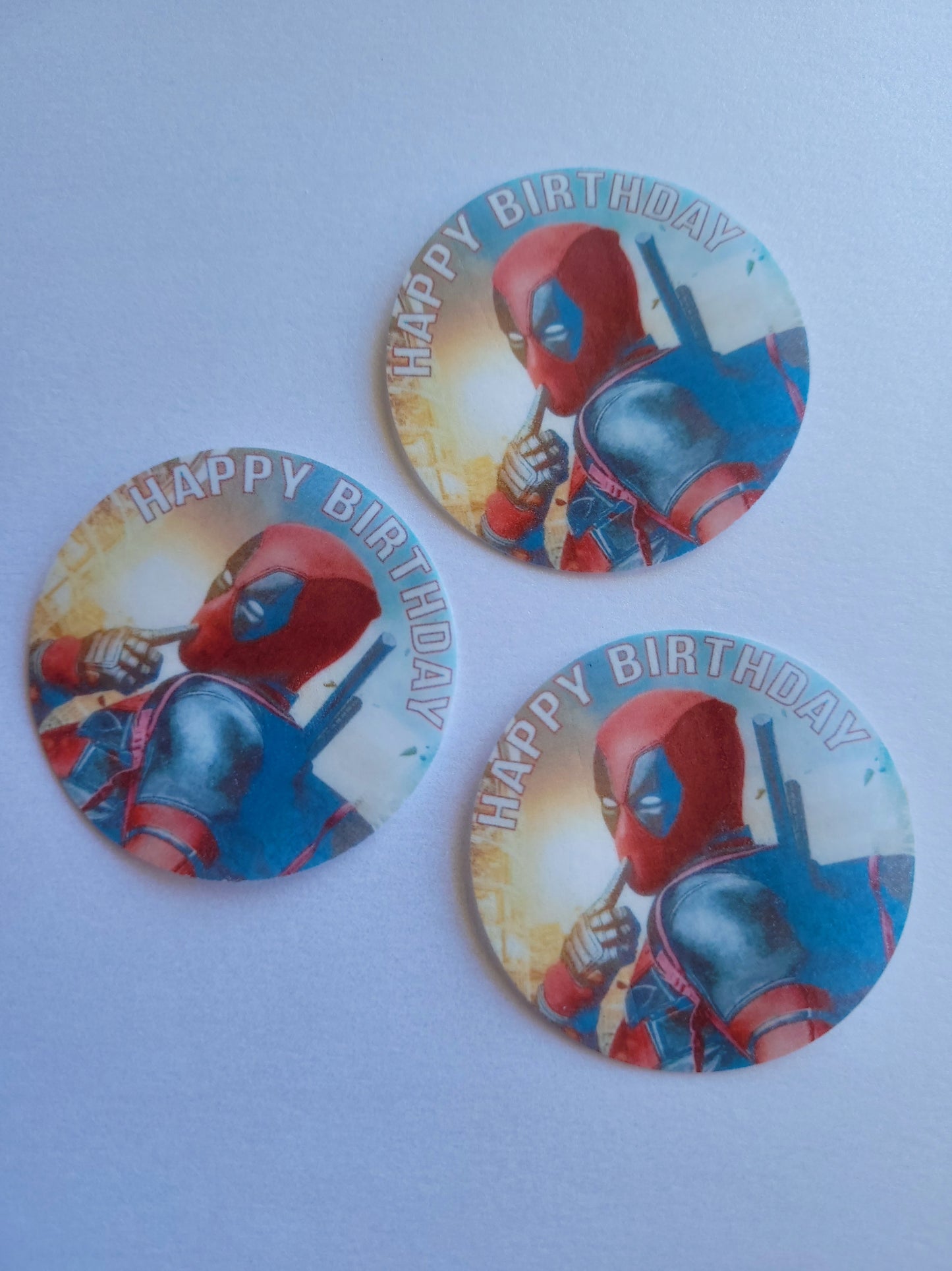 Edible Wafer Paper Pre-cut Toppers Deadpool #01