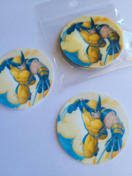 Edible Wafer Paper Pre-cut Toppers Wolverine #02