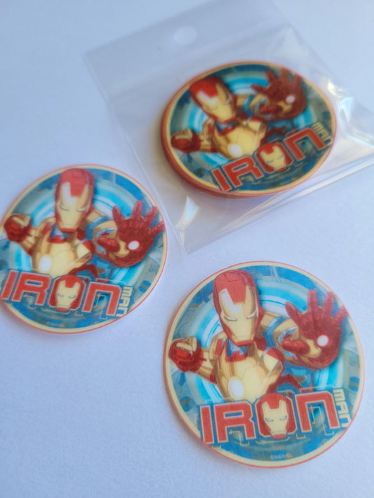 Edible Wafer Paper Pre-cut Toppers Iron man #02